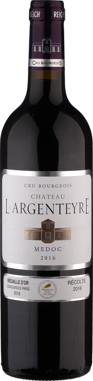 2016 Médoc Cru Bourgeois von Château L'Argenteyre - Rotwein