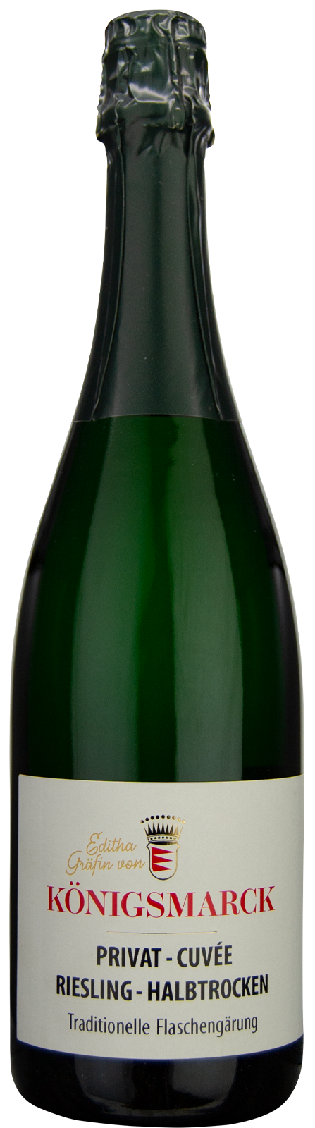 Riesling-Sekt Privat Cuvée halbtrocken Flaschengärung Editha Gräfin von Königsmarck