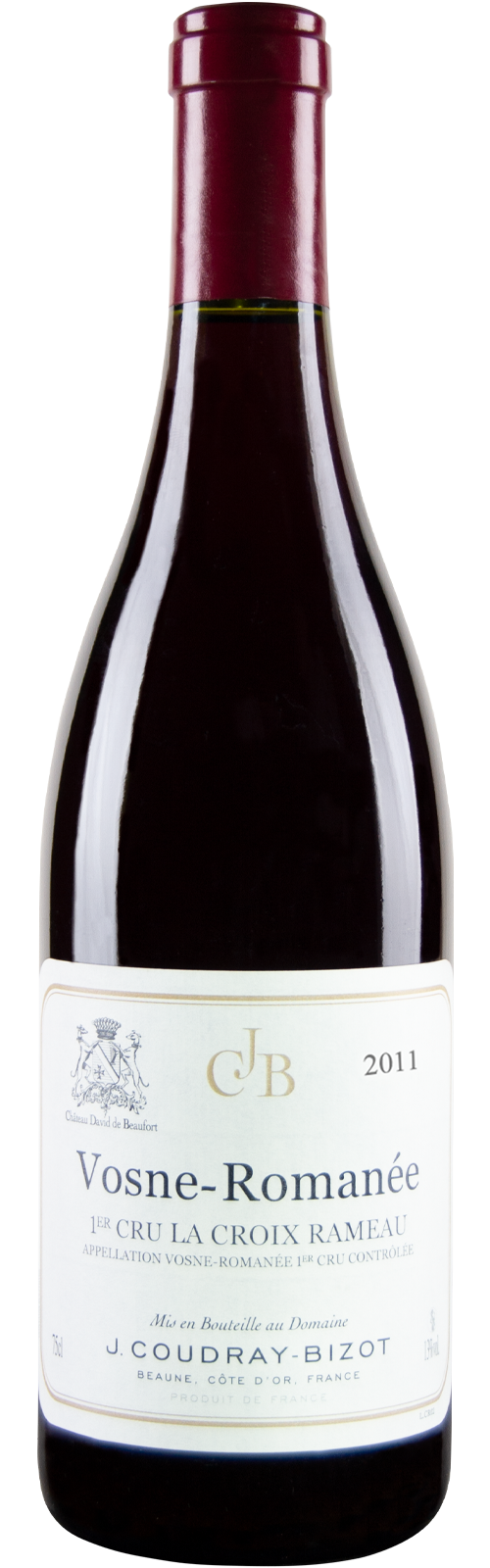 2011 Vosne Romanée 1er Cru La Croix Rameau von J.Coudray-Bizot Château de Beaufort - Rotwein