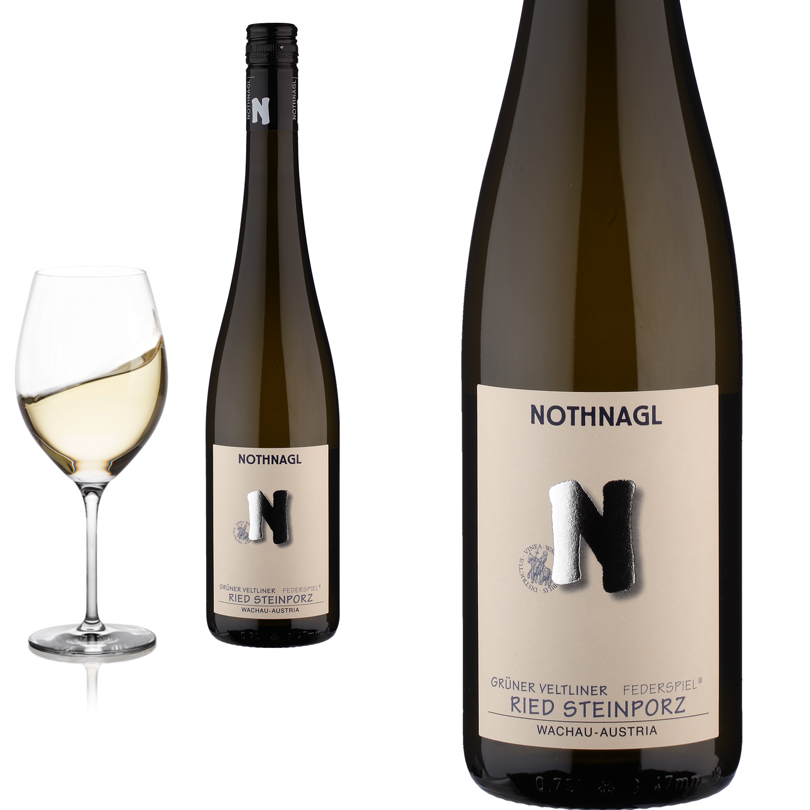 2021 Grüner Velltiner Federspiel Ried Steinporz von Weingut Nothnagl Wachau - Weißwein