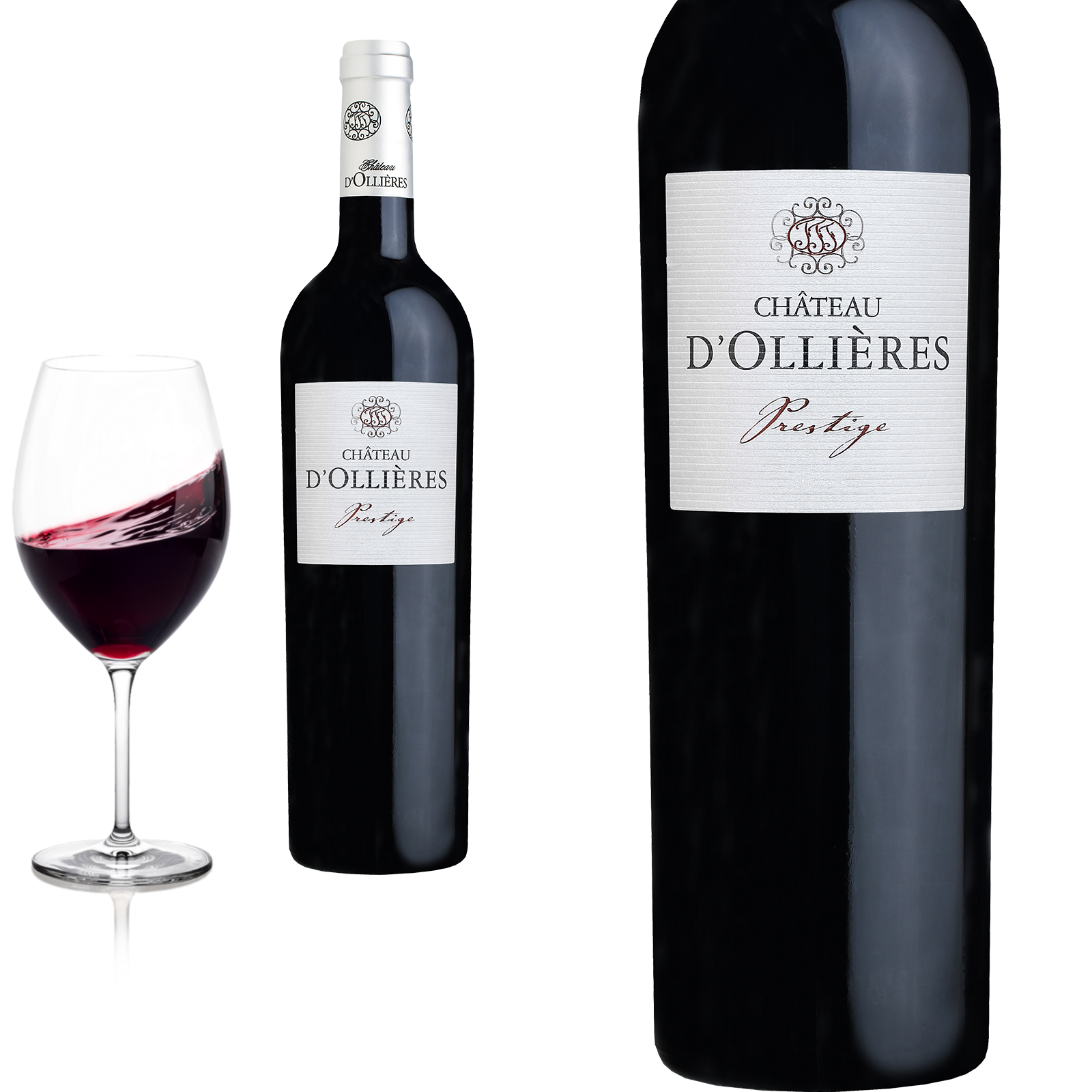 2020 Côteaux Varois en Provence rouge PRESTIGE von Château d'Ollières - Rotwein