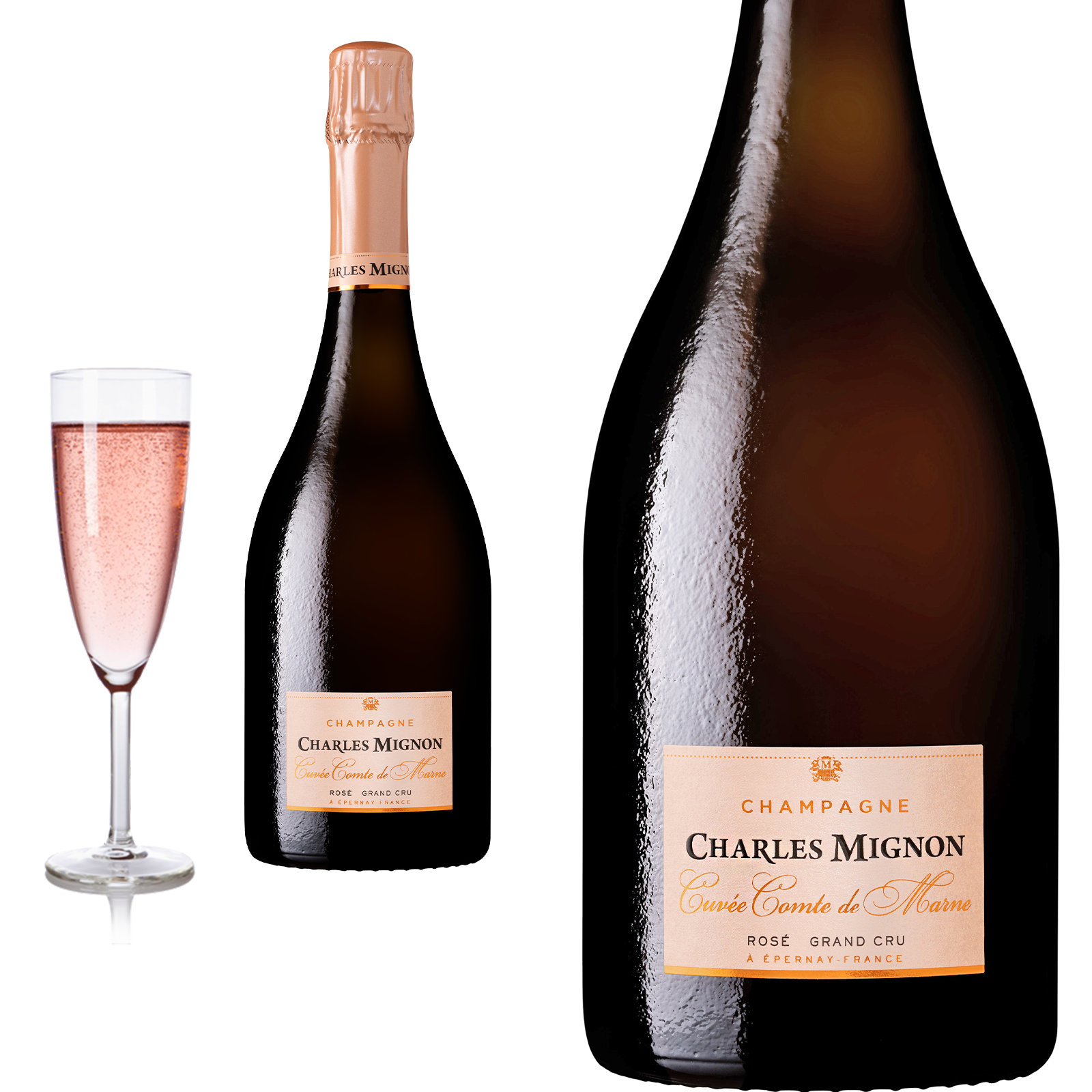 Champagne GRAND CRU ROSÈ Brut Comte de Marne von Charles Mignon