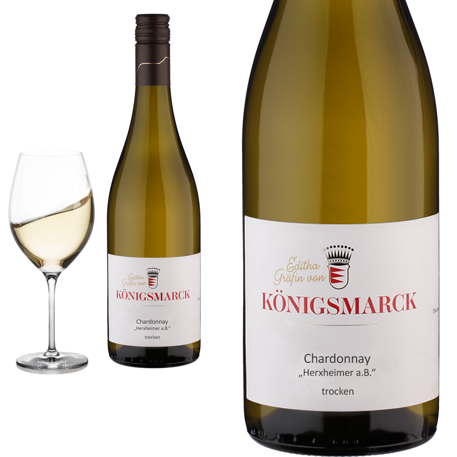 2023 CHARDONNAY Pfalz trocken von Editha Gräfin von Königsmarck - Weißwein