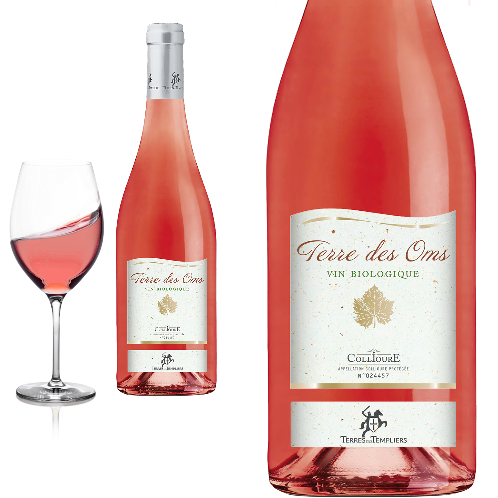2021 Bio Collioure Rosé Terres des Oms vonTerres des Templiers - Roséwein
