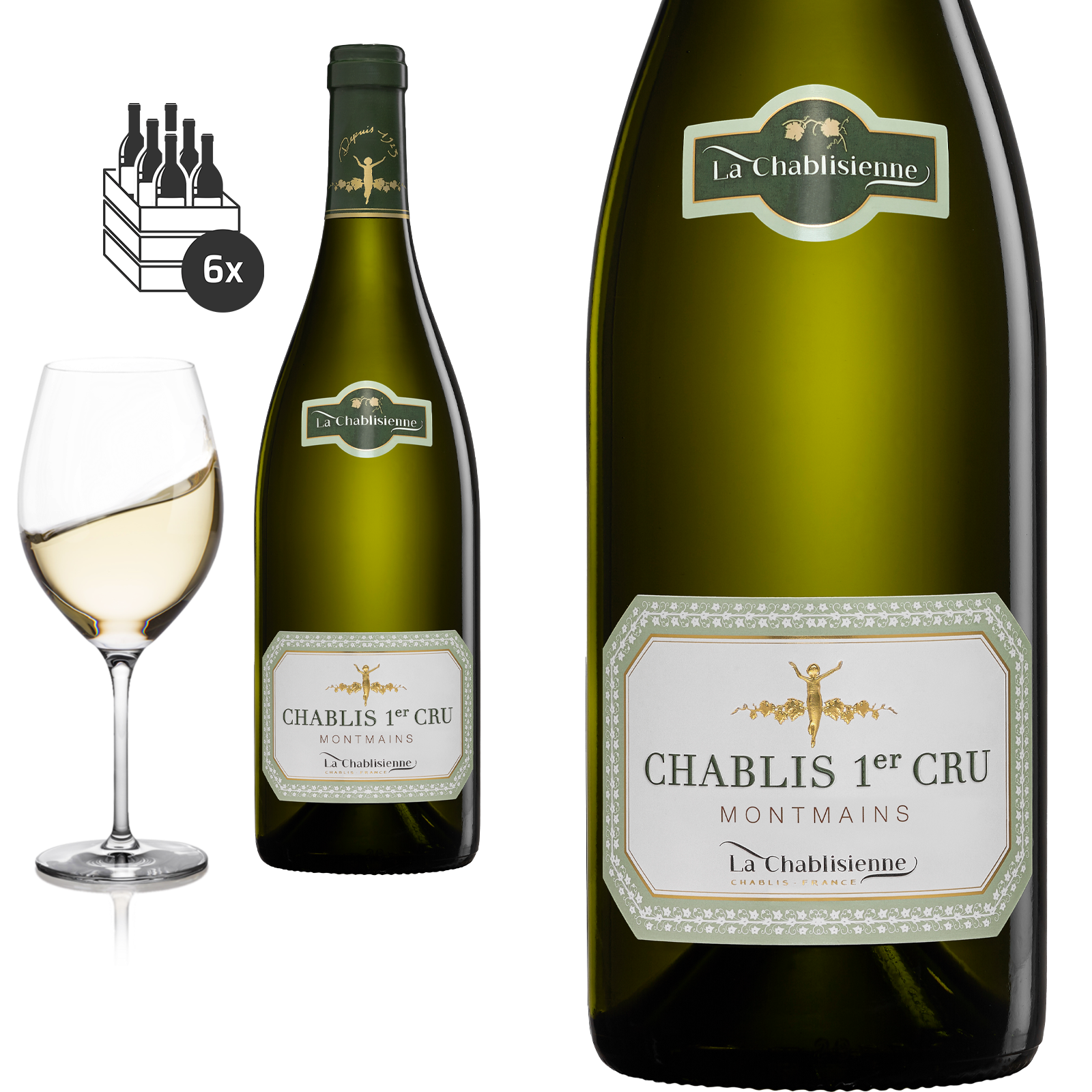 2022 Chablis 1er Cru MONTMAINS von La Chablisienne  - Weißwein