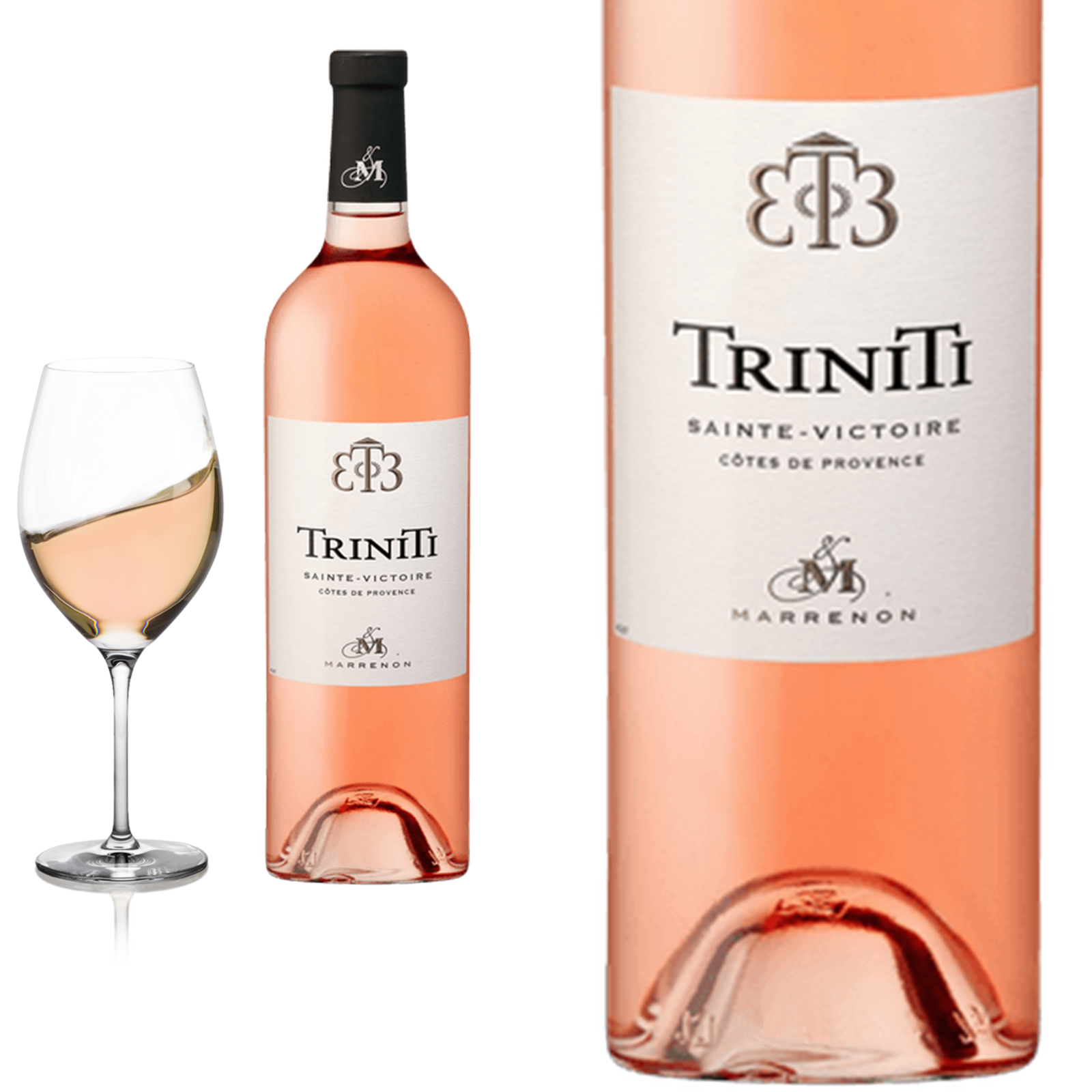 2022 Sainte Victoire Triniti Côtes de Provence von Marrenon Roséwein