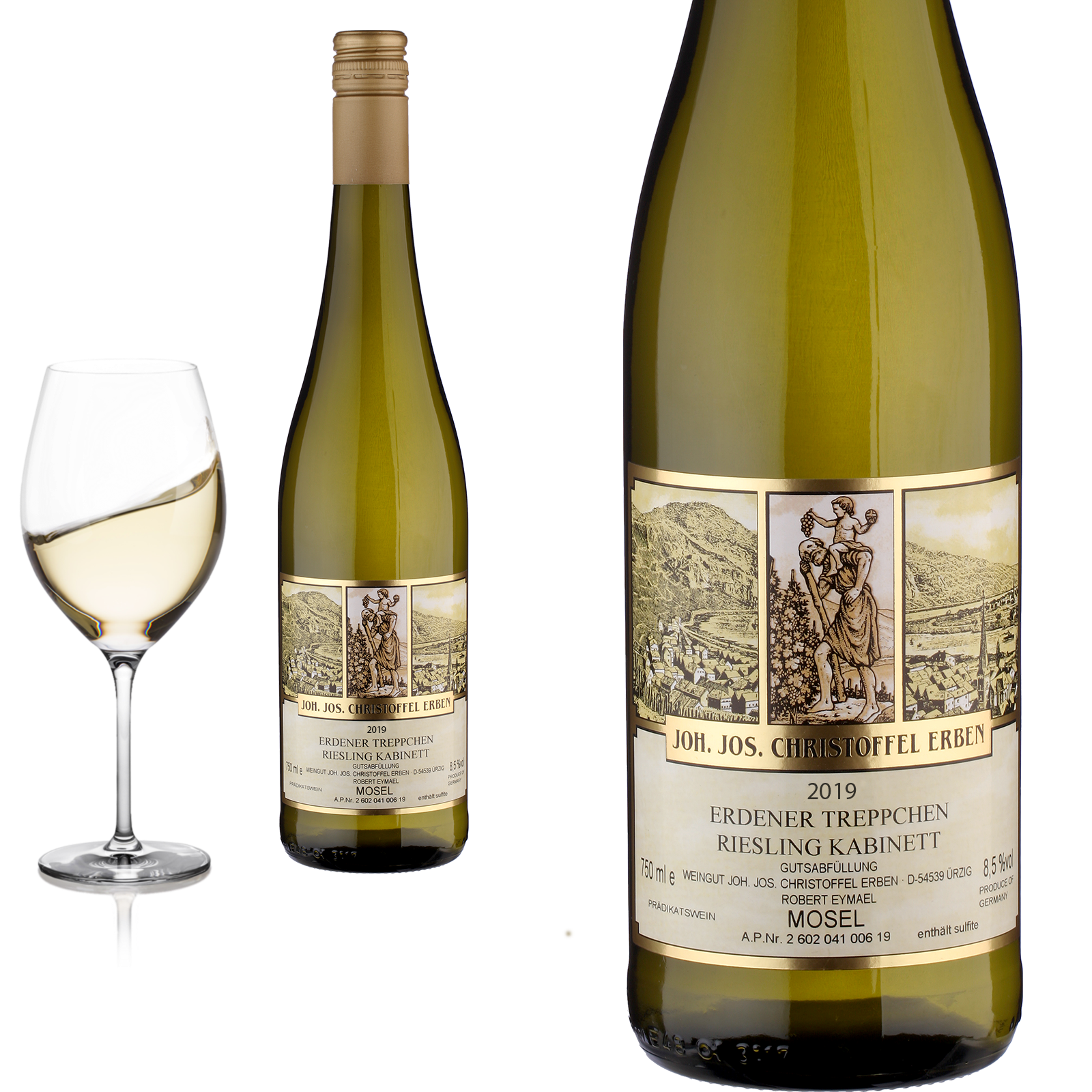 2019 Erdener Treppchen Riesling Kabinett lieblich Weingut Joh.Jos. Christoffel Ürzig