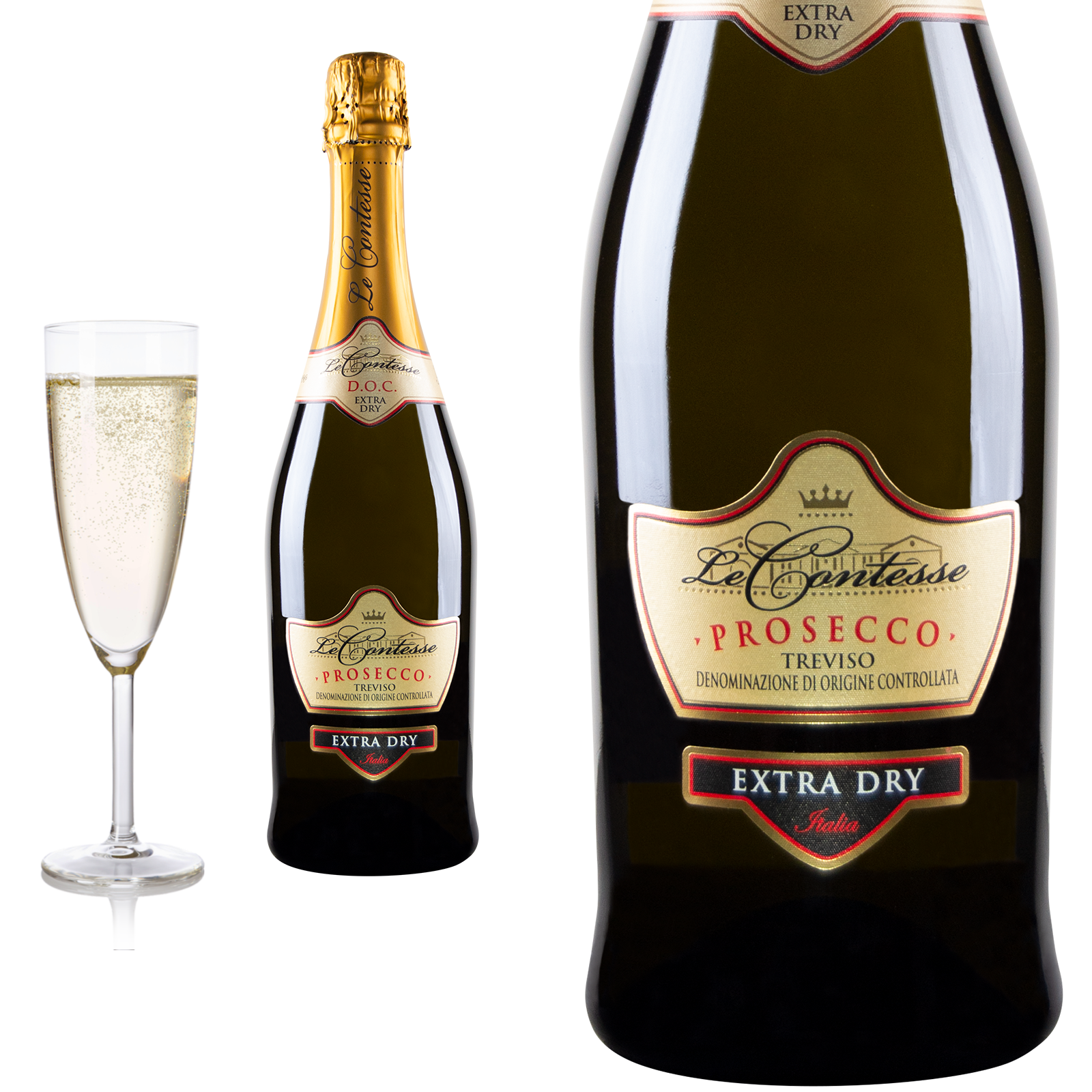 Prosecco di Treviso Spumante extra dry von Le Contesse - Schaumwein