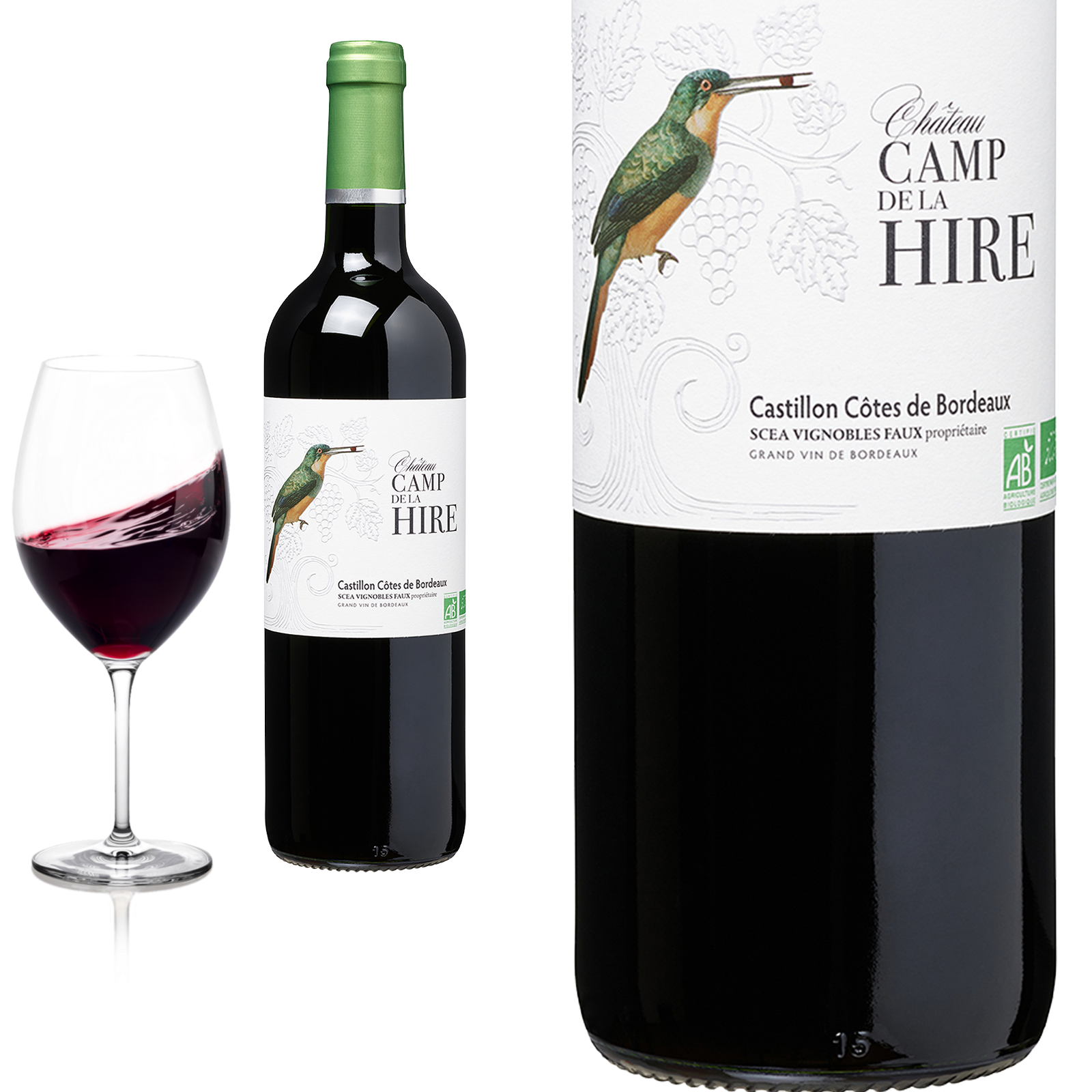 2019 BIO Castillon Cotes de Bordeaux Château Cam de la Hire - Rotwein