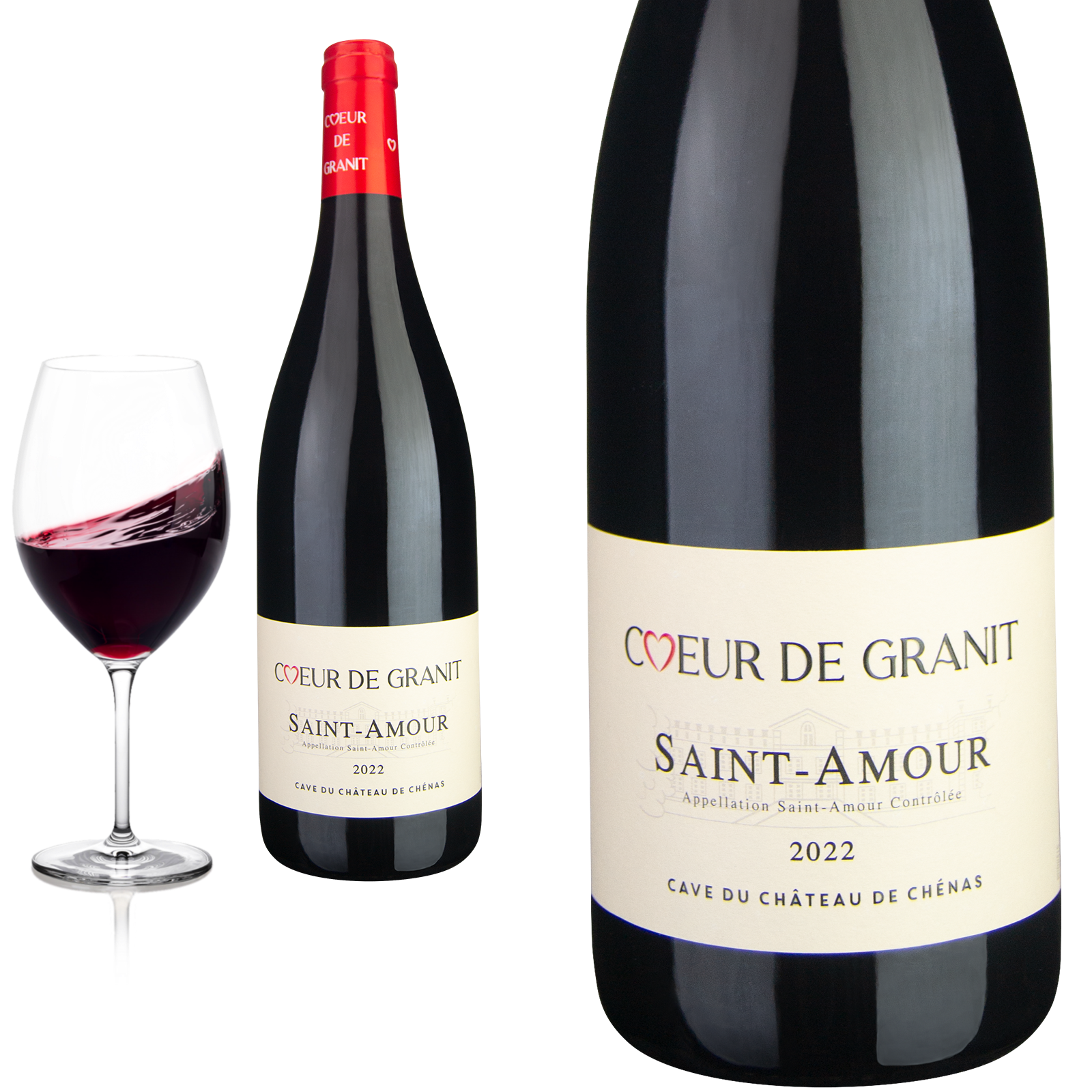 2022 Saint-Amour Coeur de Granit von Cave du Château de Chénas - Rotwein