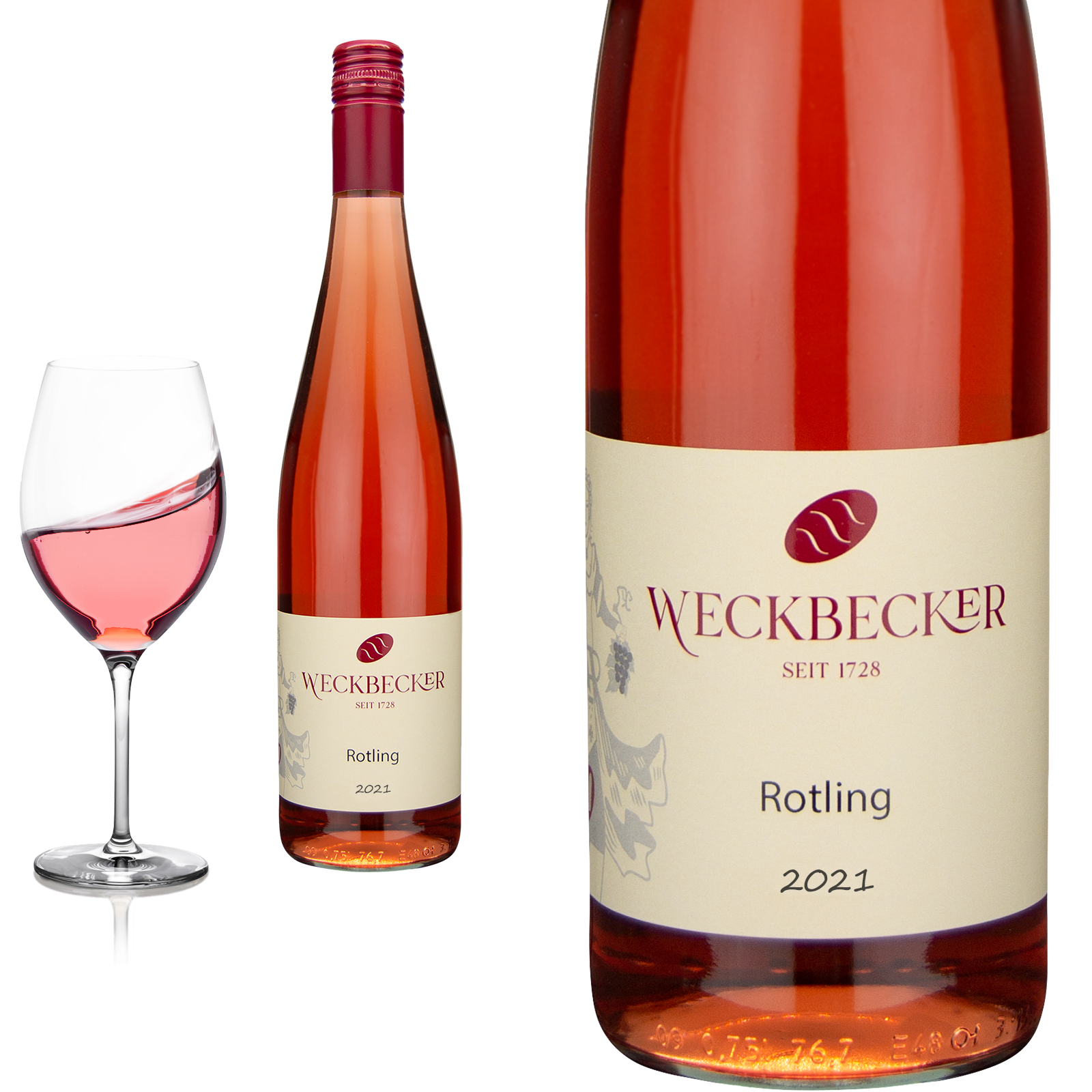 2024 Rotling Mosel  von Weingut Weckbecker - Roséwein