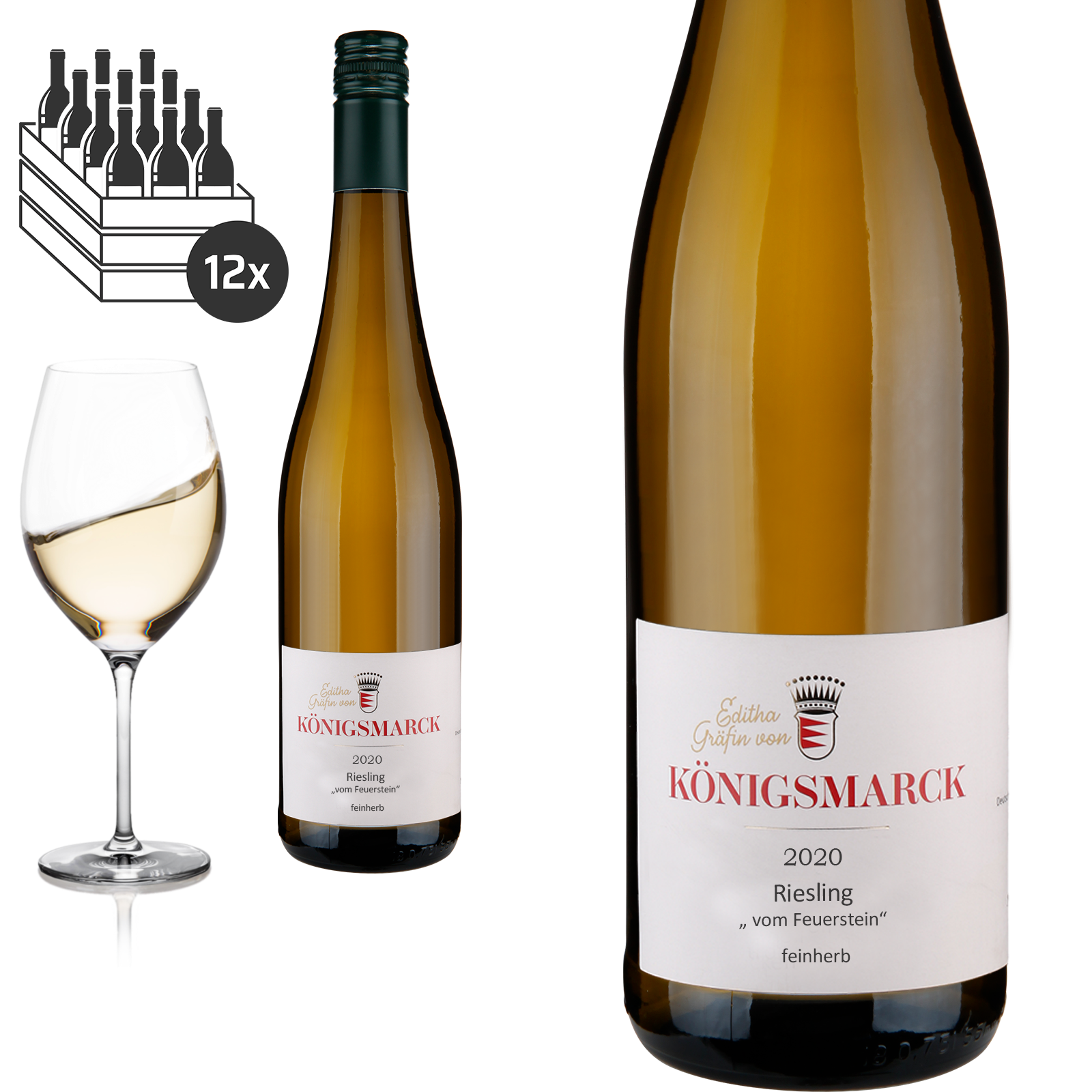 2022 Riesling Hochgewächs feinherb von Editha Gräfin von Königsmarck - Weißwein
