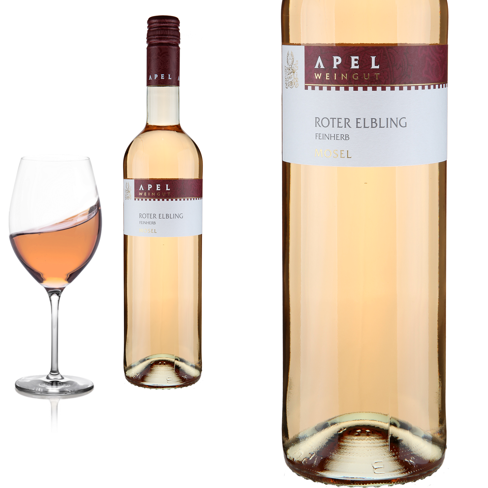 2023 Roter Elbling Rosé feinherb von Weingut Hubertus M. Apel - Roséwein