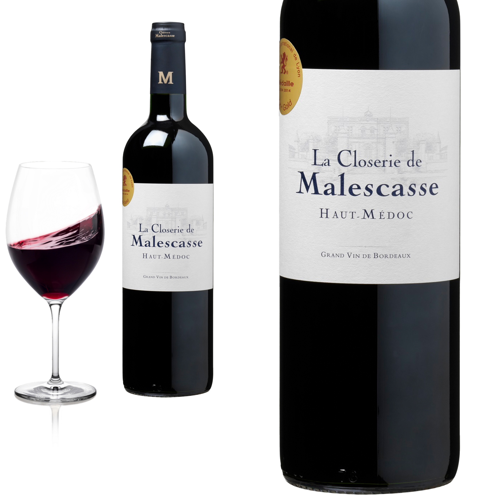 2012 Haut Médoc LA CLOSERIE de MALESCASSE - Rotwein