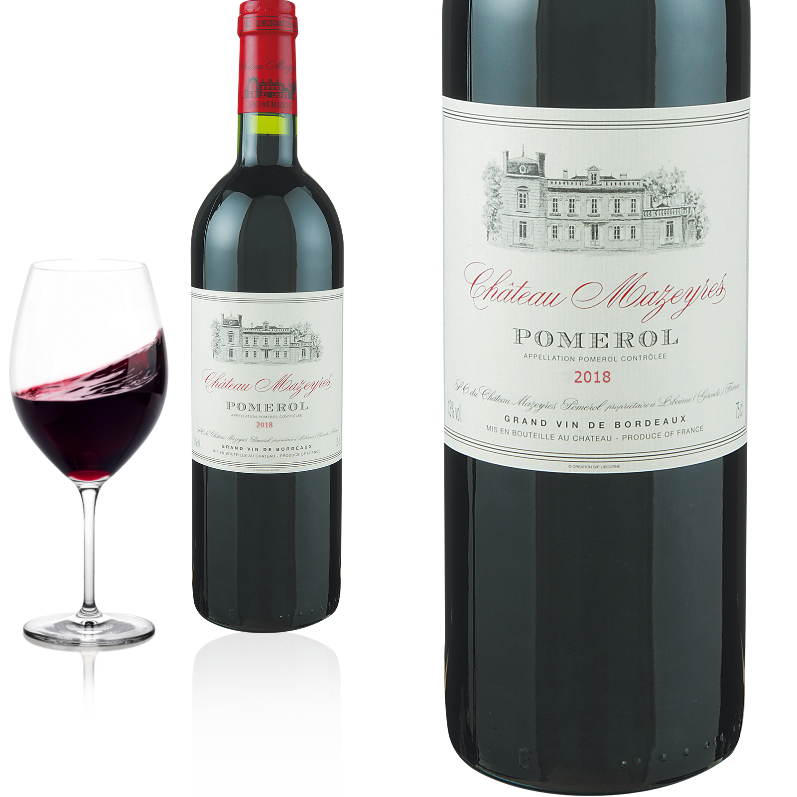 2018 Pomerol Château Mazeyres Bio Rotwein