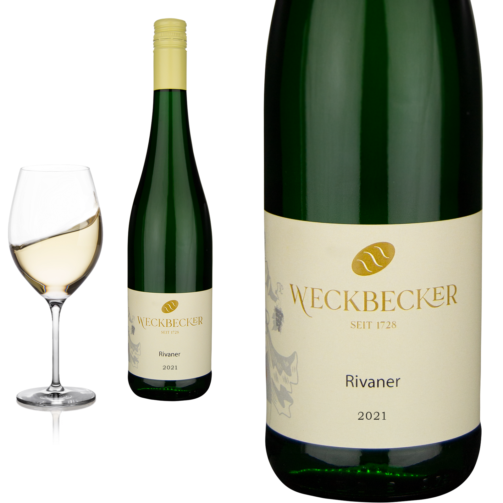 2021 Rivaner Mosel trocken von Weingut Weckbecker - Weißwein