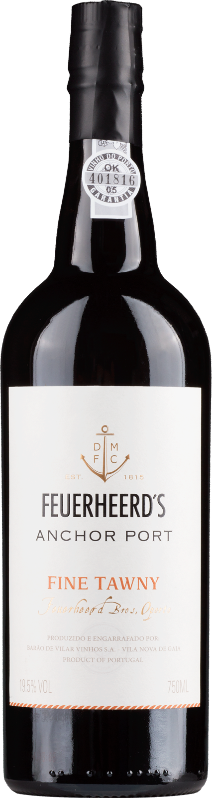 Fine Tawny Port FEUERHEERD´S ANCHOR von Barao de Vilar -  Portwein