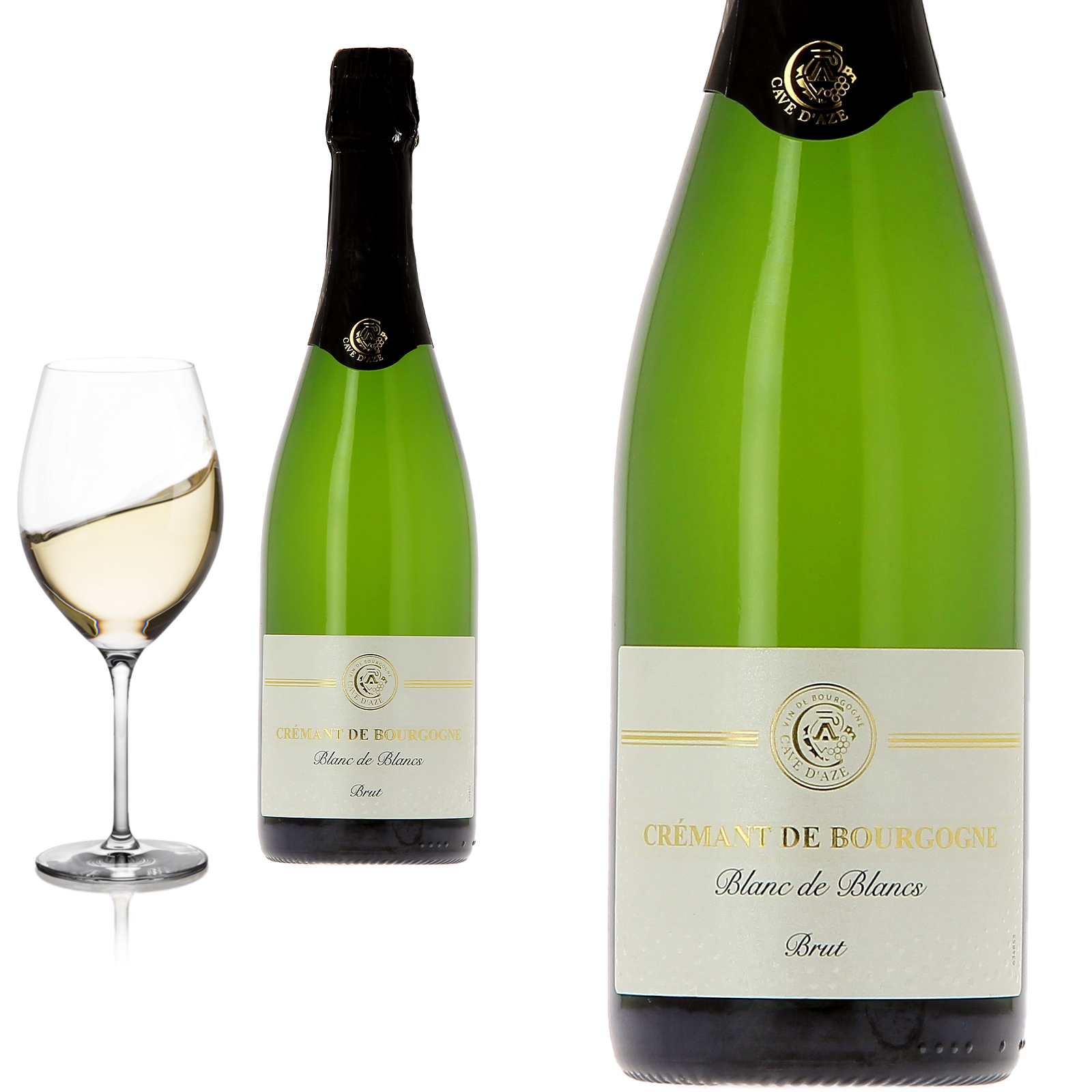 Crémant de Bourgogne, Blanc de Blanc BRUTvon Cave D'Aze
