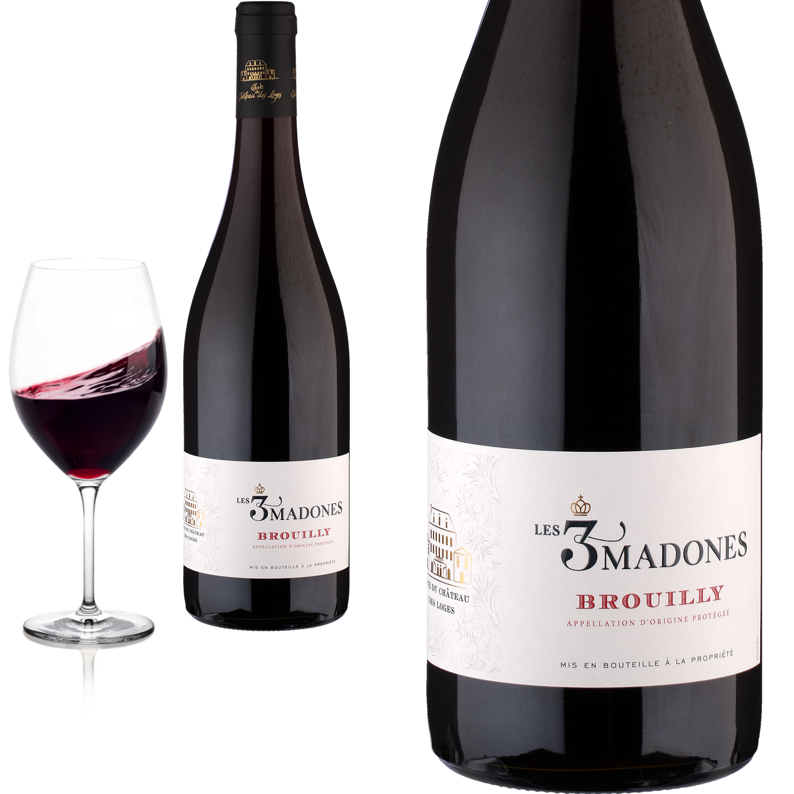 2022 Brouilly Les 3 Madones von Cave du Château des Loges - Rotwein