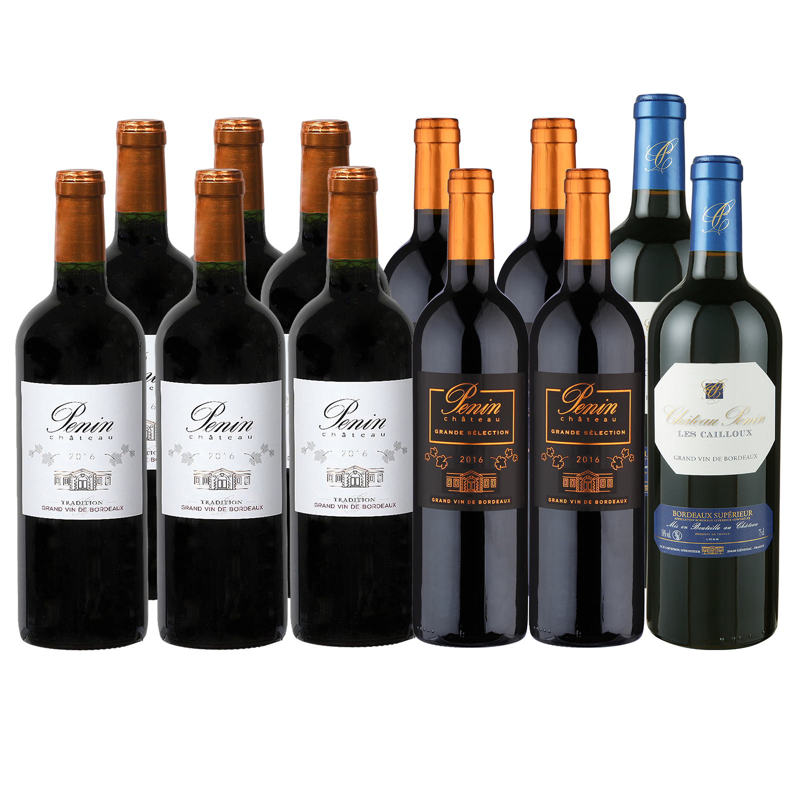 12 Flaschen Bordeaux-Superieur Entdecker Paket von Château Penin - Rotwein