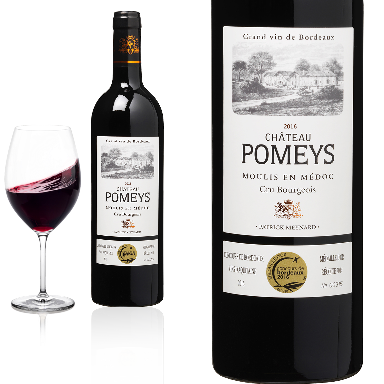 2018 Moulis Château Pomeys Cru Bourgeois Rotwein