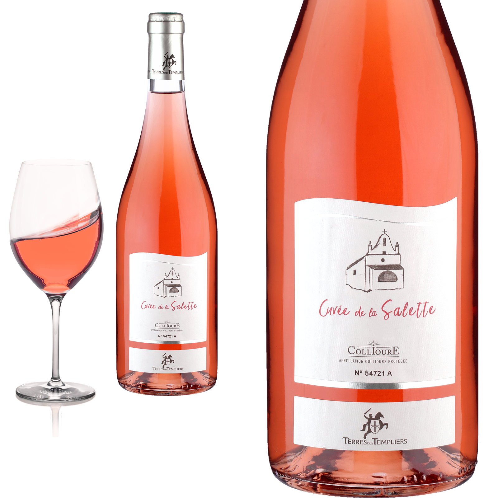 2024 Collioure Rosé Cuvée de la SALETTE von Terres des Templiers - Roséwein