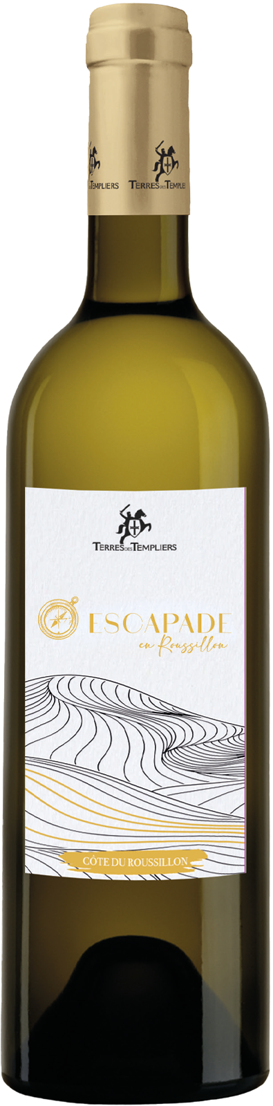 2023 ESCAPADE -  Côtes du Roussillon blanc - Terres des Templiers - Weisswein
