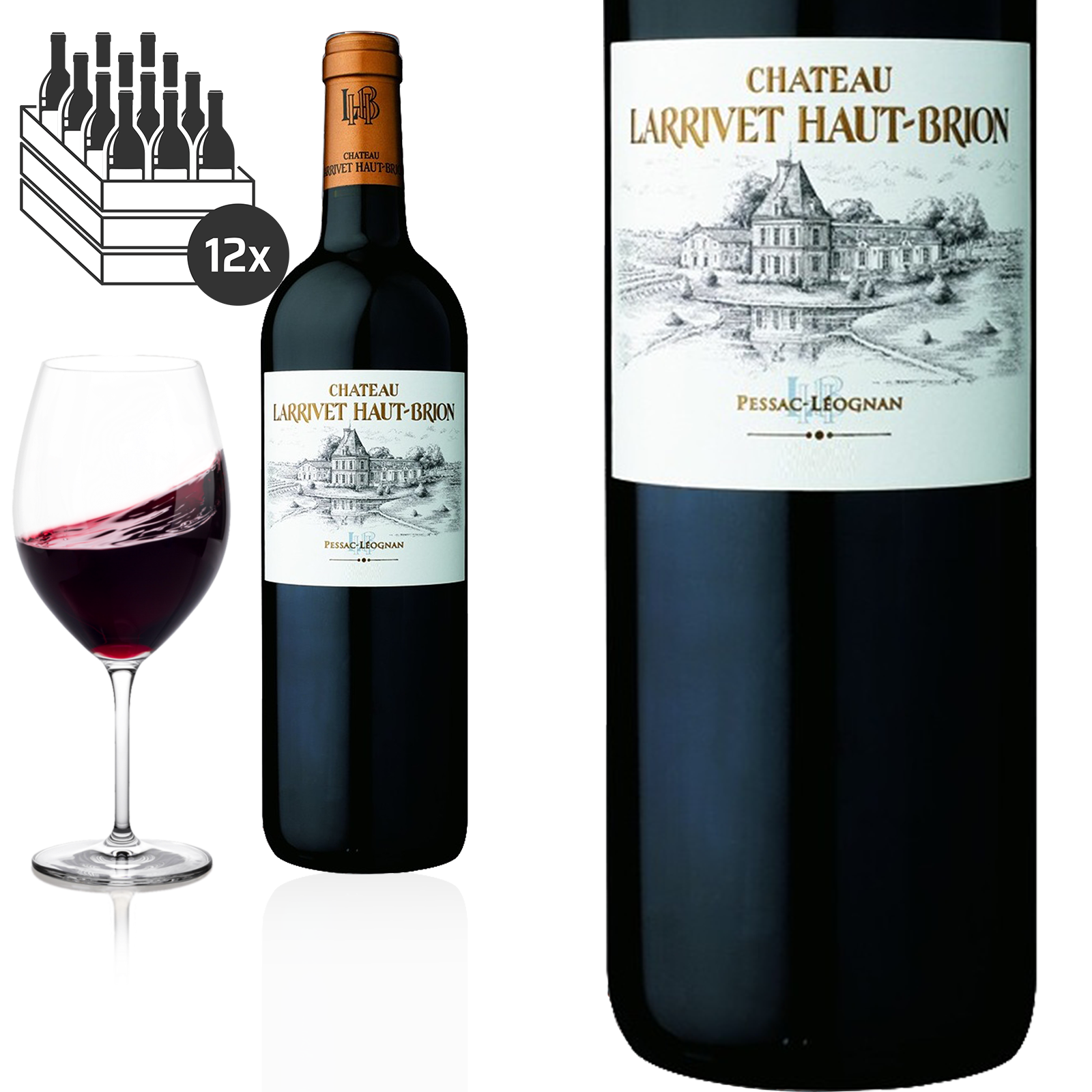 2017 Pessac-Léognan von Château Larrivet Haut-Brion Rotwein