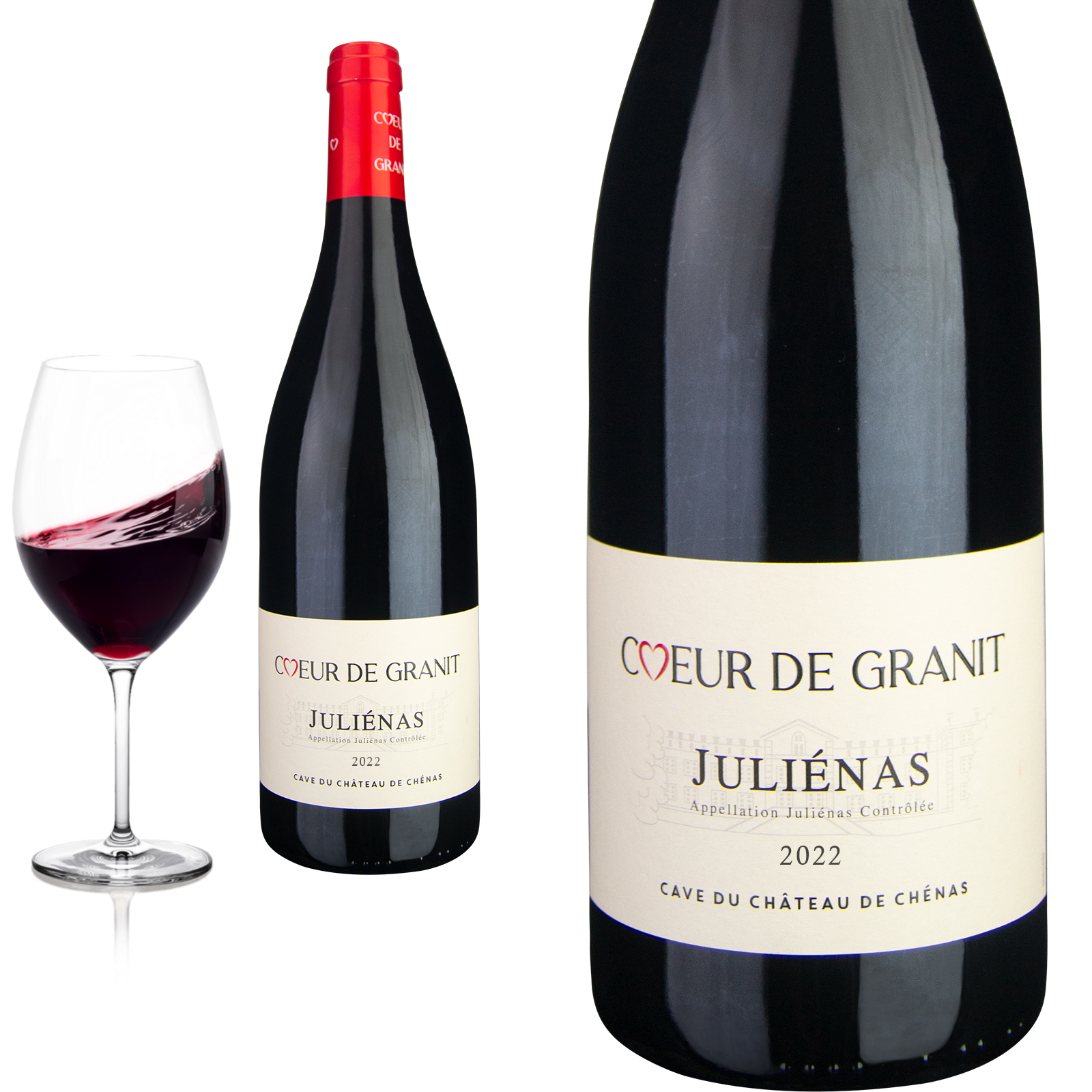 2023 Juliénas Coeur de Granit von Cave du Château de Chénas - Rotwein