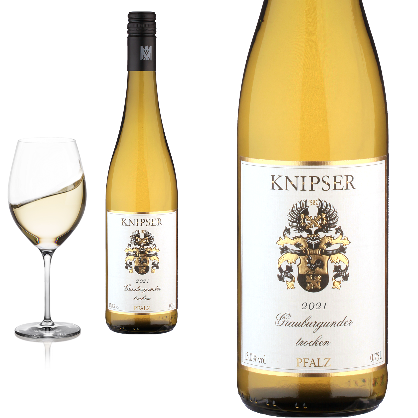 2021 Grauburgunder Pfalz  trocken von Weingut Knipser - Weißwein