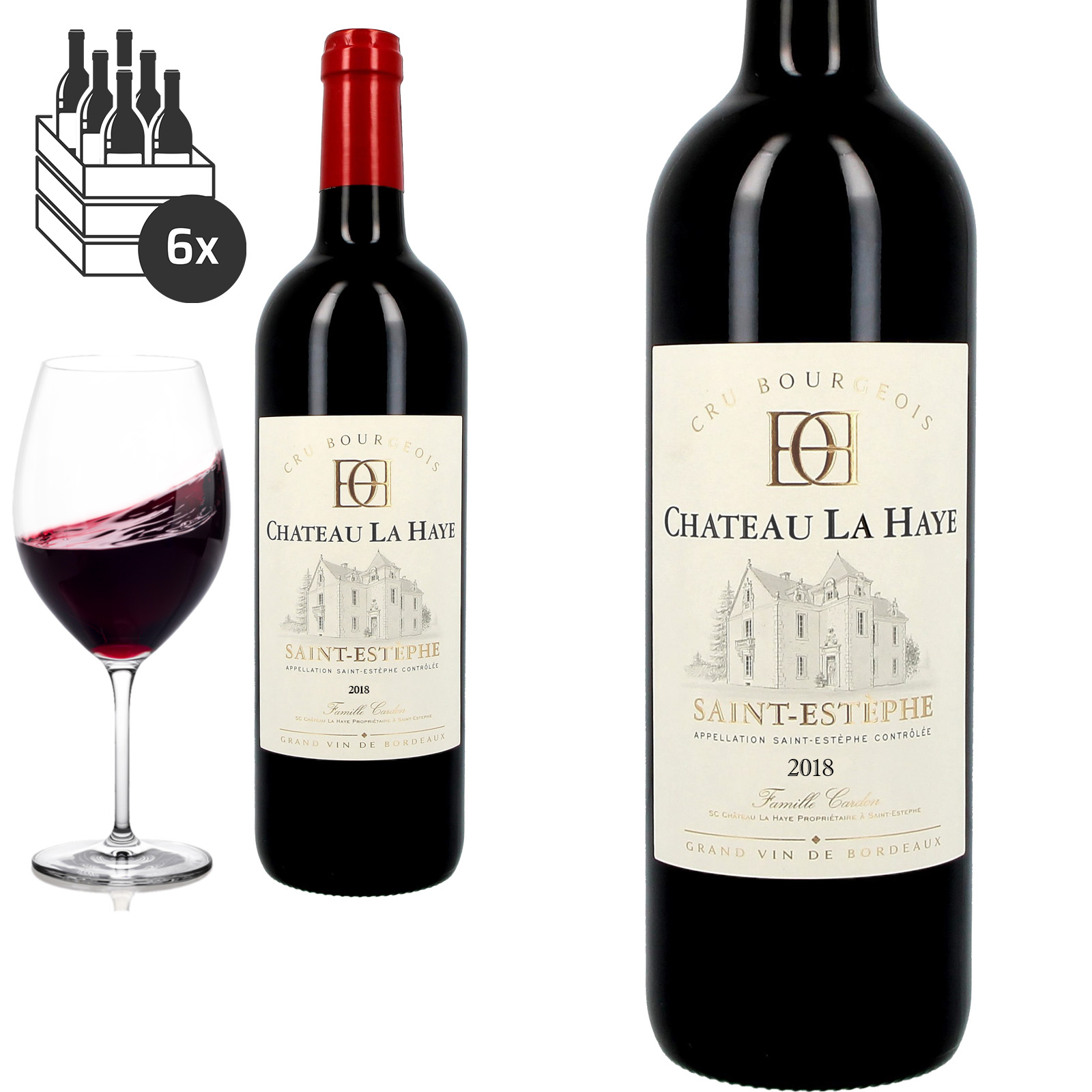 2018 Saint-Estèphe Cru Bourgeois Supérieur Château La Haye - Rotwein
