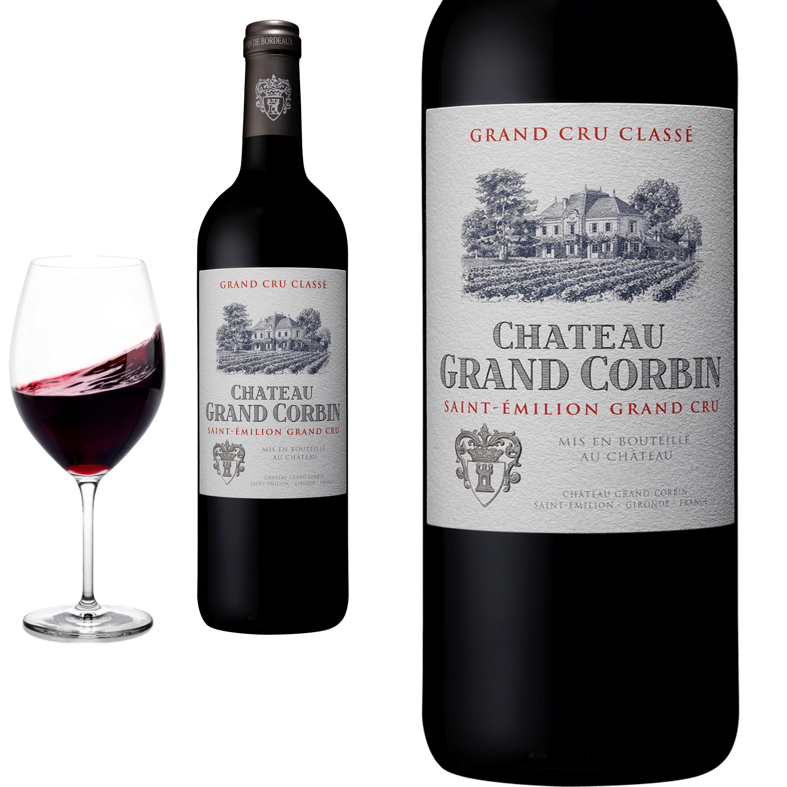 2019 Château Grand Corbin Saint-Emilion Grand Cru Classé - Rotwein