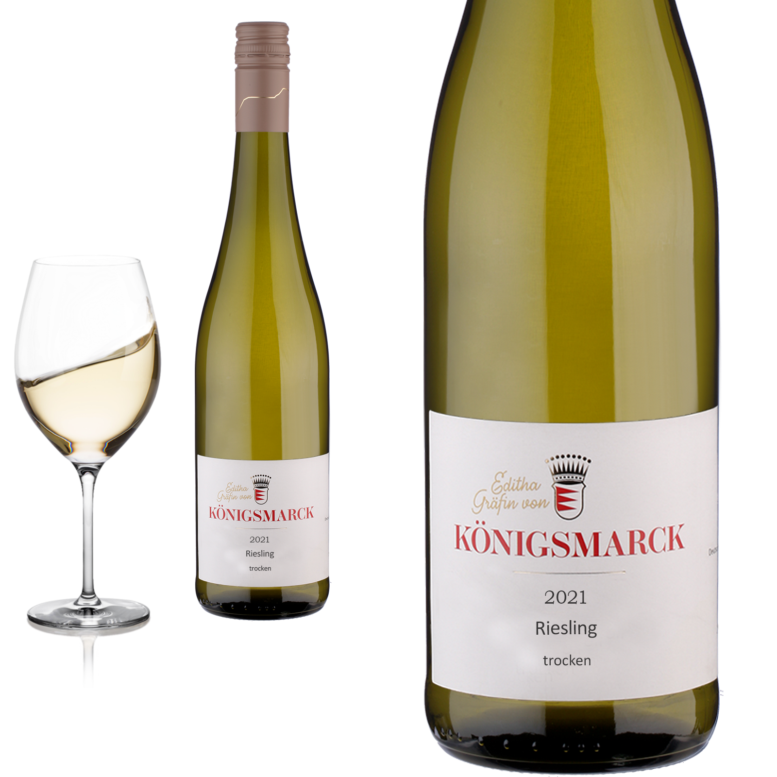 2021 Riesling trocken Pfalz von Editha Gräfin von Königsmarck - Weißwein