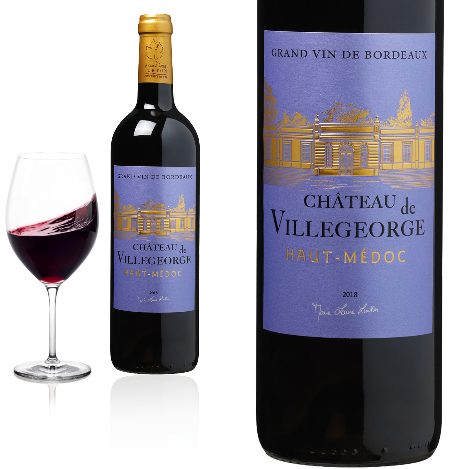 2018 Haut Médoc Château de Villegeorge Cru Bourgeois Rotwein