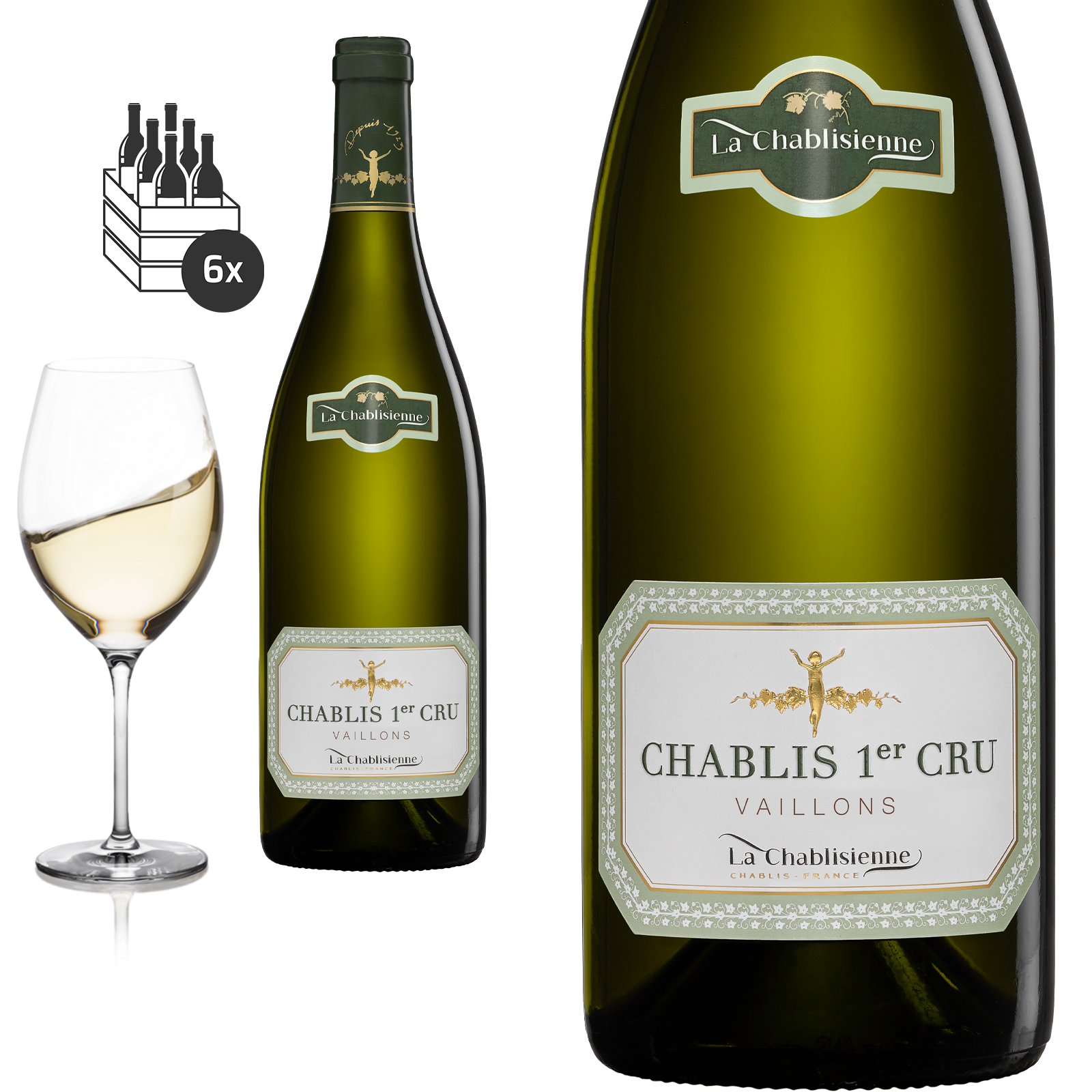 2022 Chablis 1er Cru VAILLONS von La Chablisienne  - Weißwein