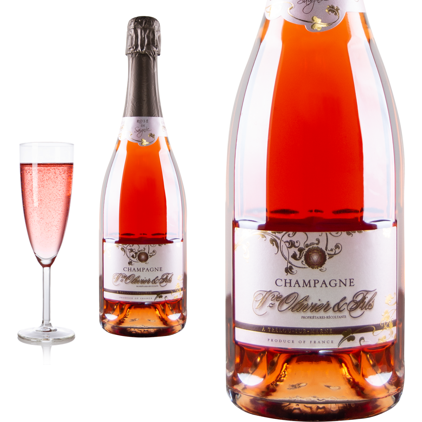 Champagne Rosé Saignee Veuve Olivier & Fils Perle de Saignee Brut