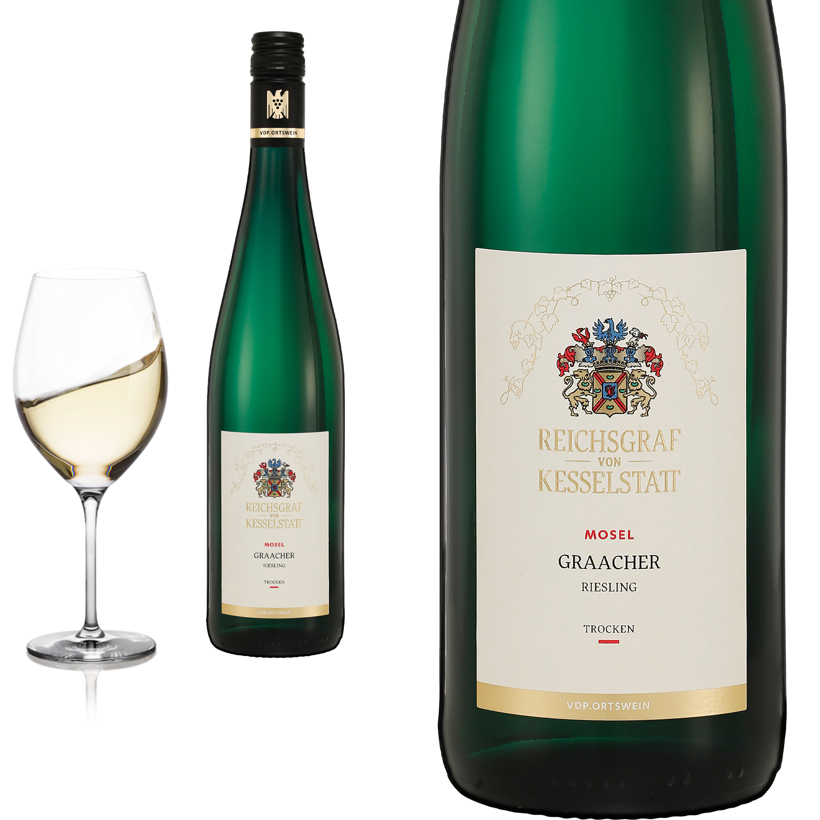 2018 Graach Mosel Riesling trocken Reichsgraf von Kesselstatt - Weißwein
