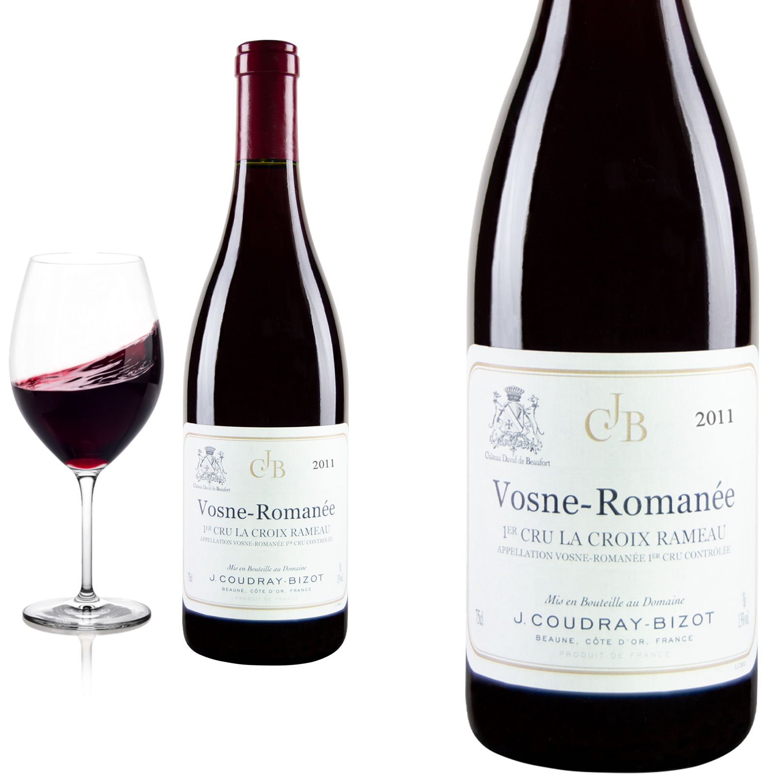 2011 Vosne Romanée 1er Cru La Croix Rameau von J.Coudray-Bizot Château de Beaufort - Rotwein