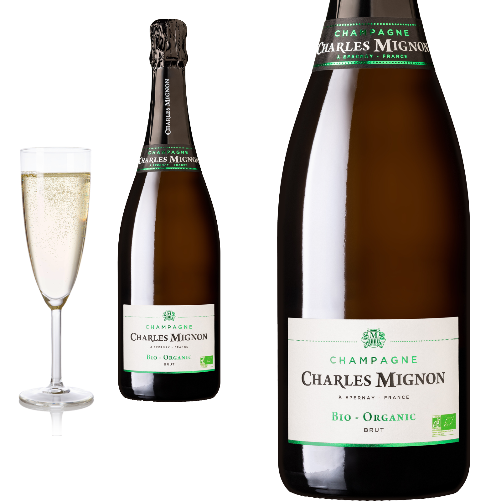 BIO Champagne BIO-ORGANIC  Blanc Brut von Charles Mignon