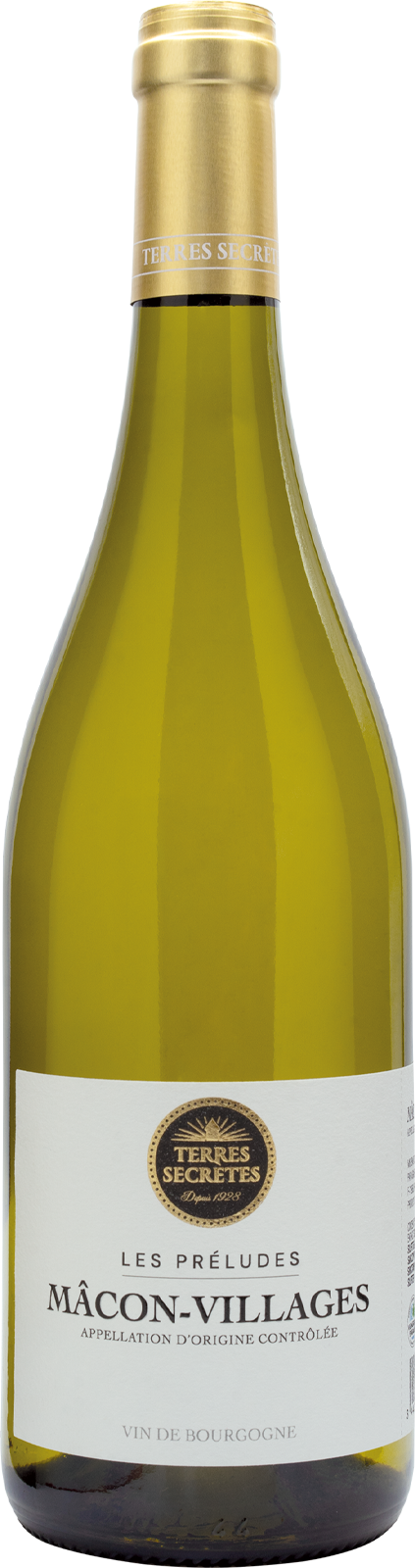2022 Mâcon-Villages LES PRELUDES Chardonnay  von Vignerons Terres Secretes - Weißwein