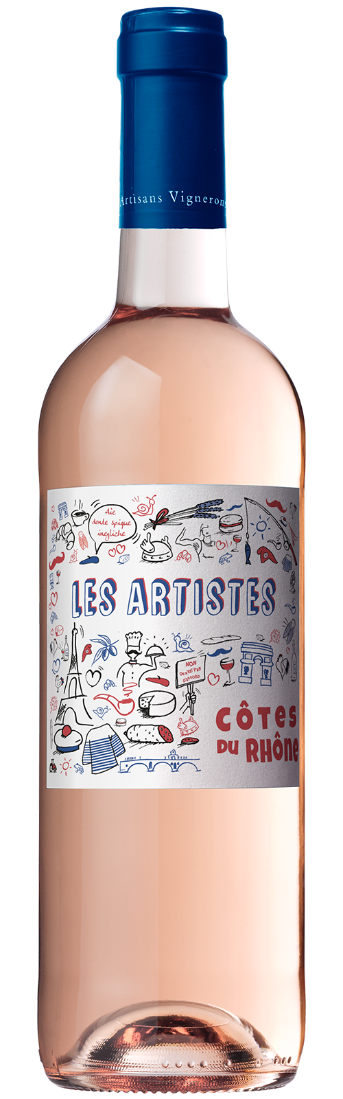 2023 BIO Côtes du Rhône Rosé Les Artistes von Rhonea - Roséwein
