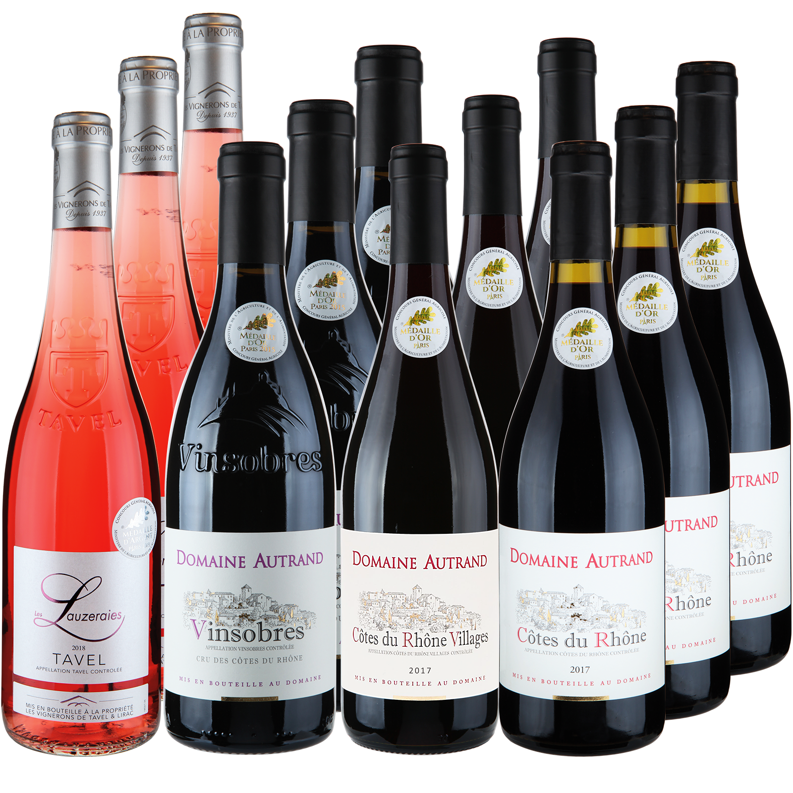 12 Fl.Sparpaket -Vallee du Rhône -