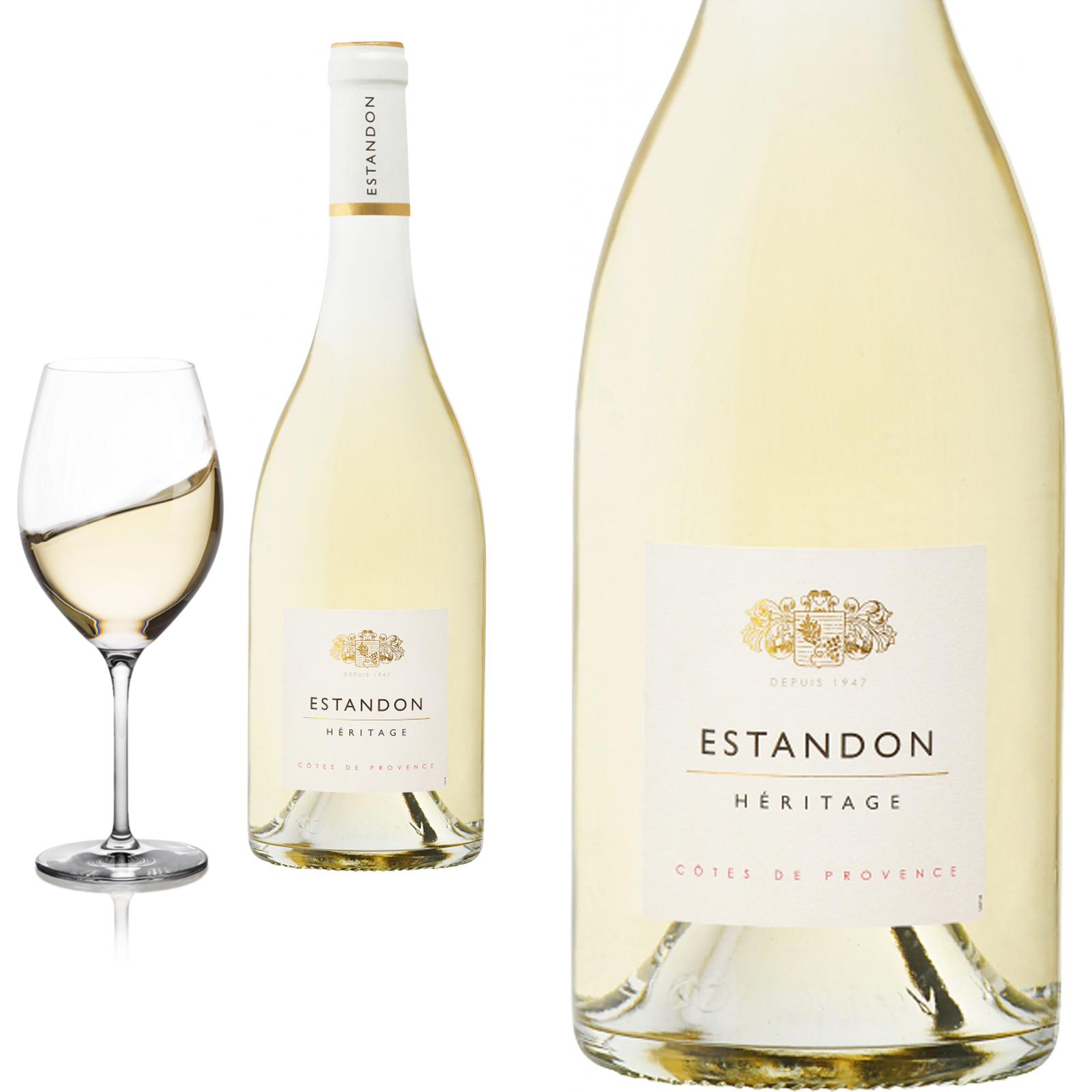 2023 Heritage blanc Cotes de Provence von Estandon - Weißwein