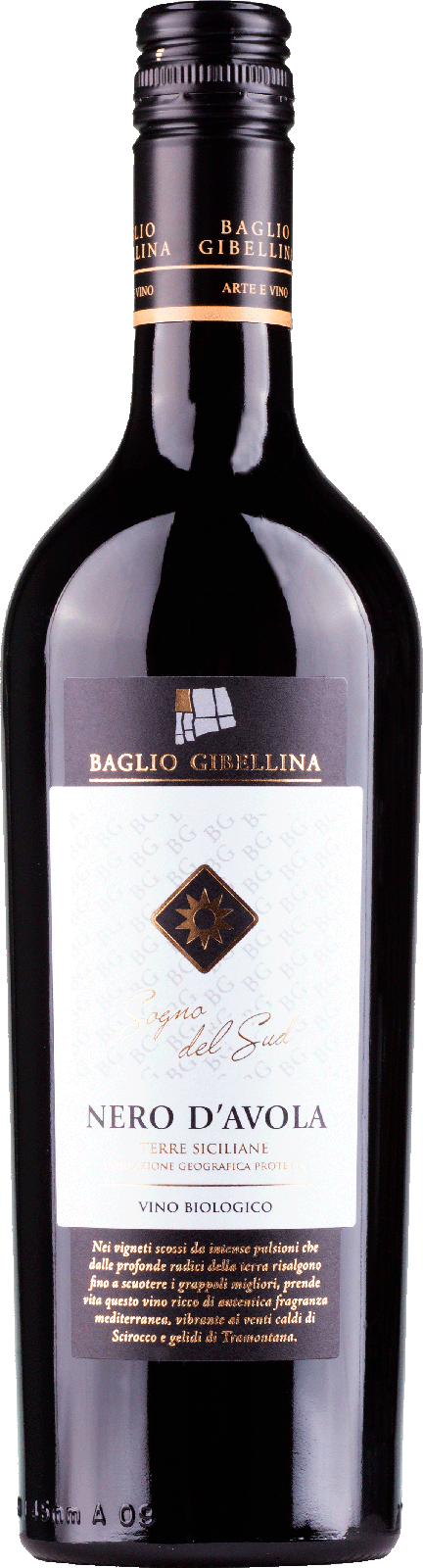 2024 Bio Nero D'Avola von Baglio Gibellina - Rotwein