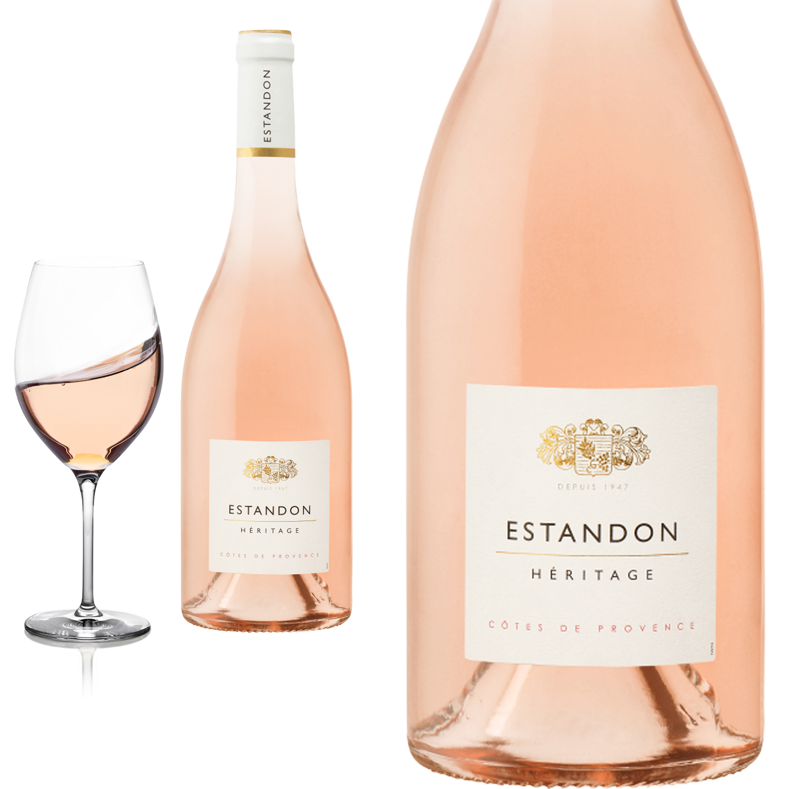 2023 Heritage rosé Cotes de Provence von Estandon - Roséwein