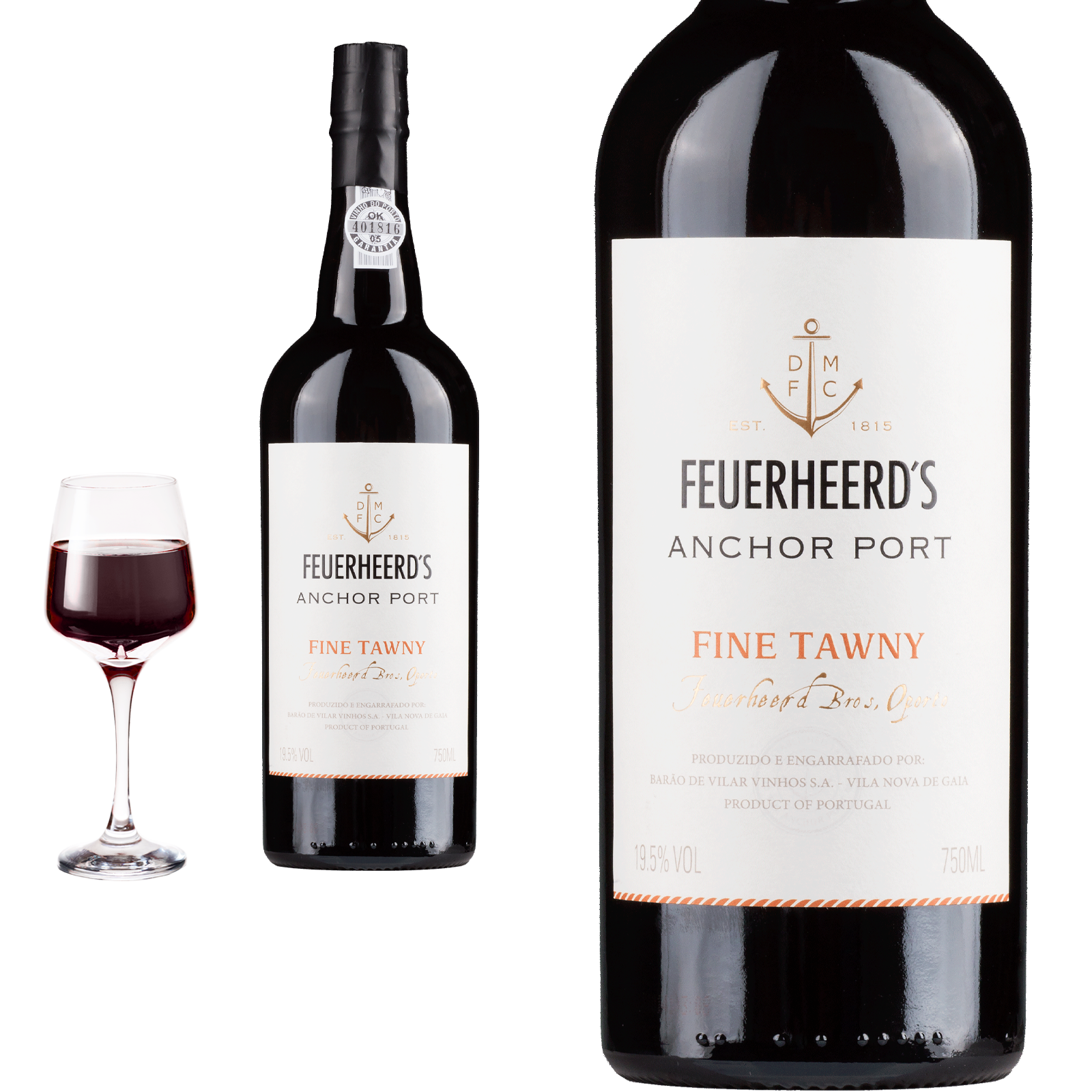 Fine Tawny Port FEUERHEERD´S ANCHOR von Barao de Vilar -  Portwein