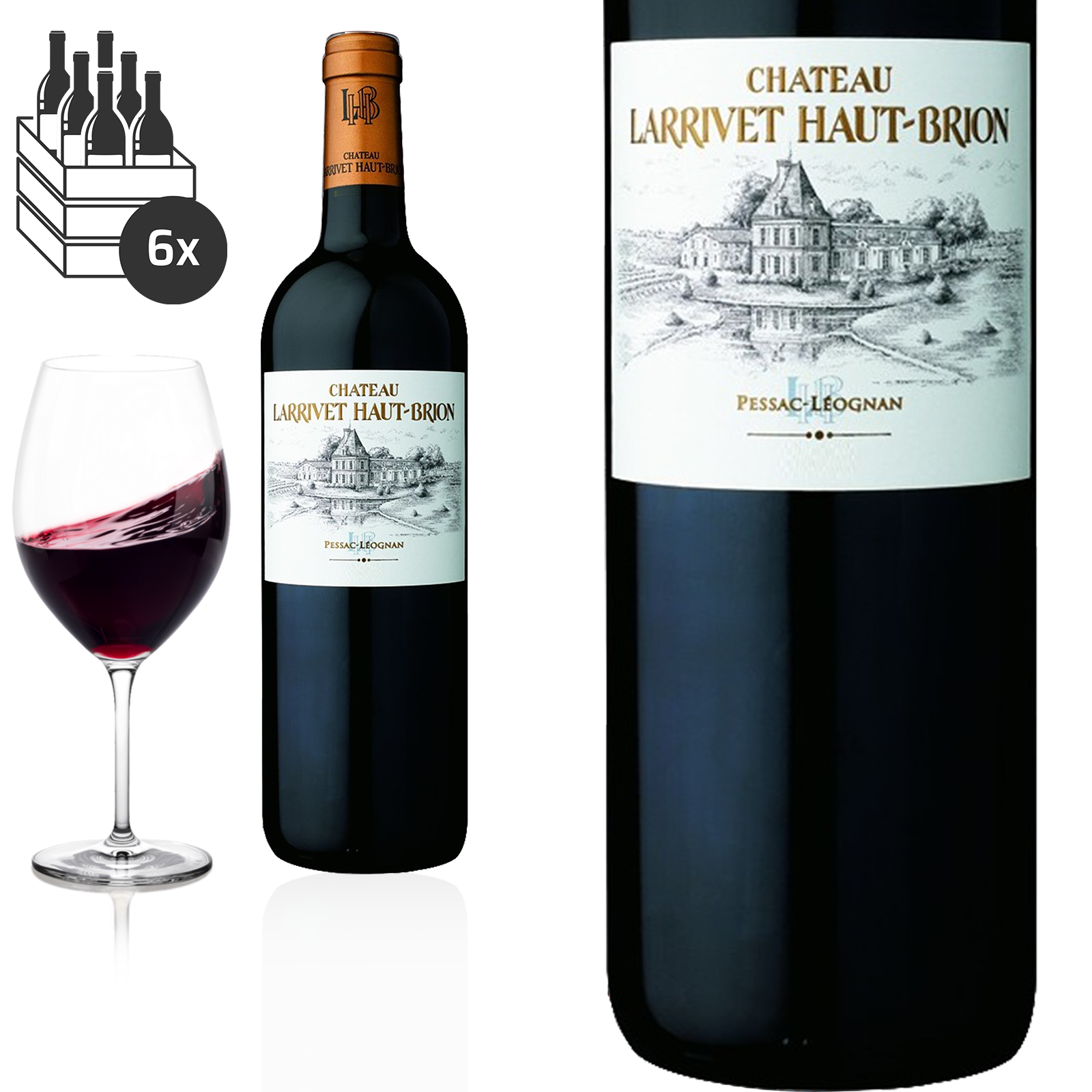 2017 Pessac-Léognan von Château Larrivet Haut-Brion Rotwein