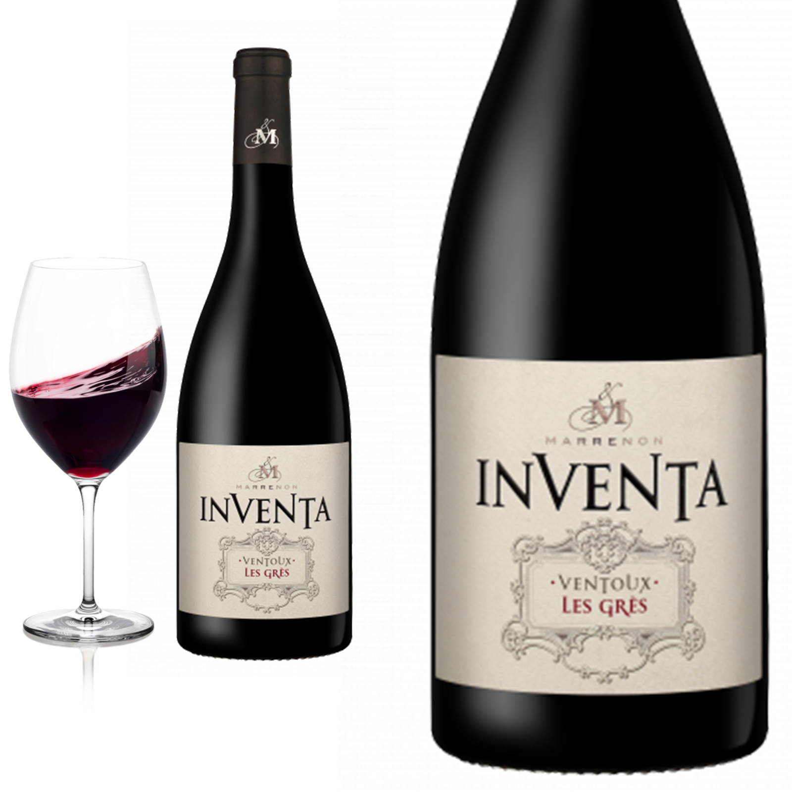 2019 Ventoux rouge Inventa Les Gres von Marrenon Rotwein