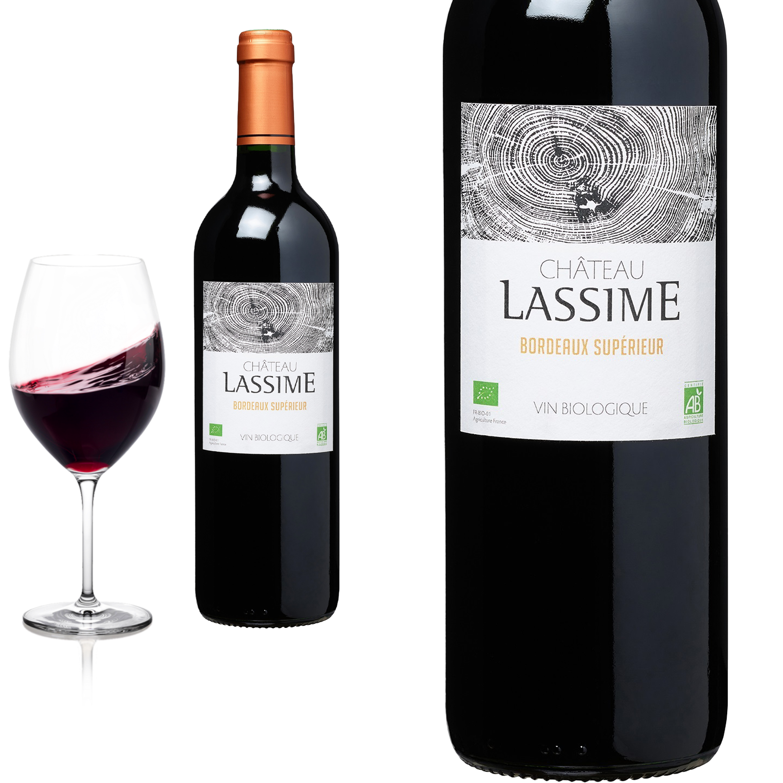 2018 BIO Bordeaux Supérieur Chateau Lassime - Rotwein