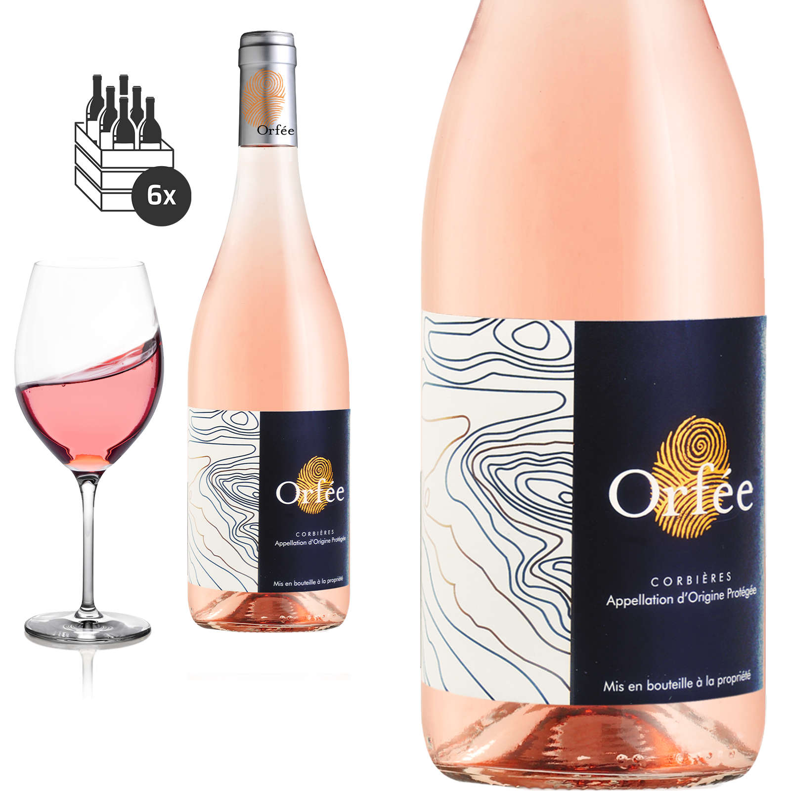 2021 Corbières rose Cuvée Orfée Celliers d'Orfée - Ornaisons - Roséwein